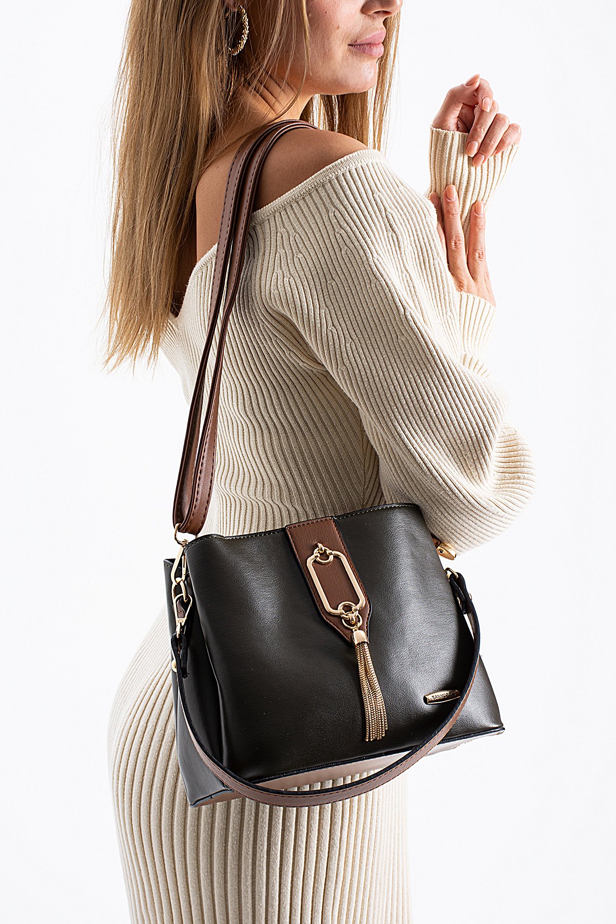 Elit 25KSNM1438C Kadın Omuz Çantası Haki