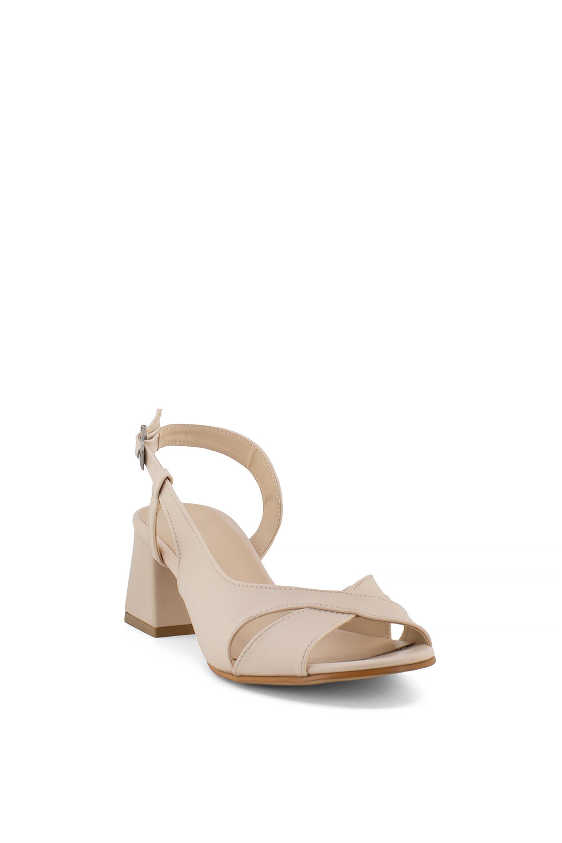 Elit Aky25.958 Kadın Topuklu Ayakkabı Bej