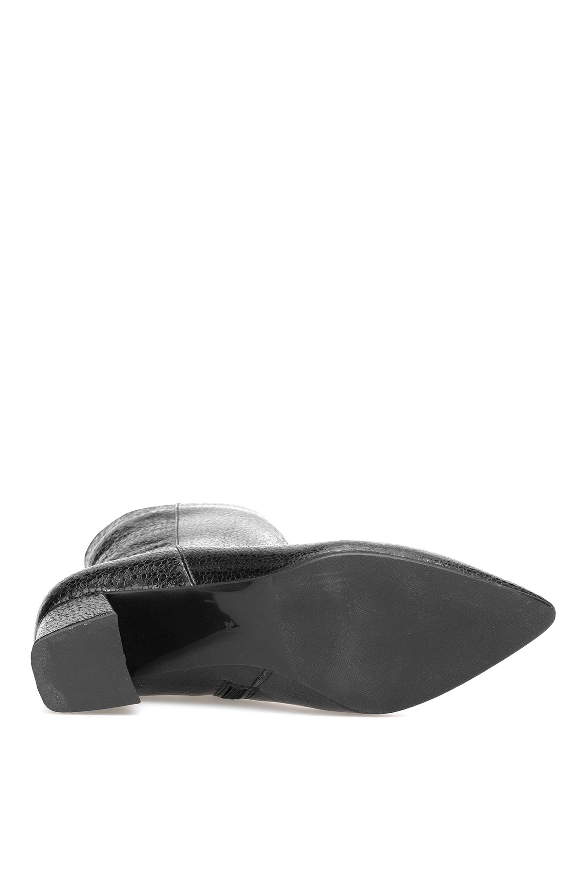 Elit Arabella Kadın Hakiki Rugan Deri Klasik Topuklu Bot Siyah