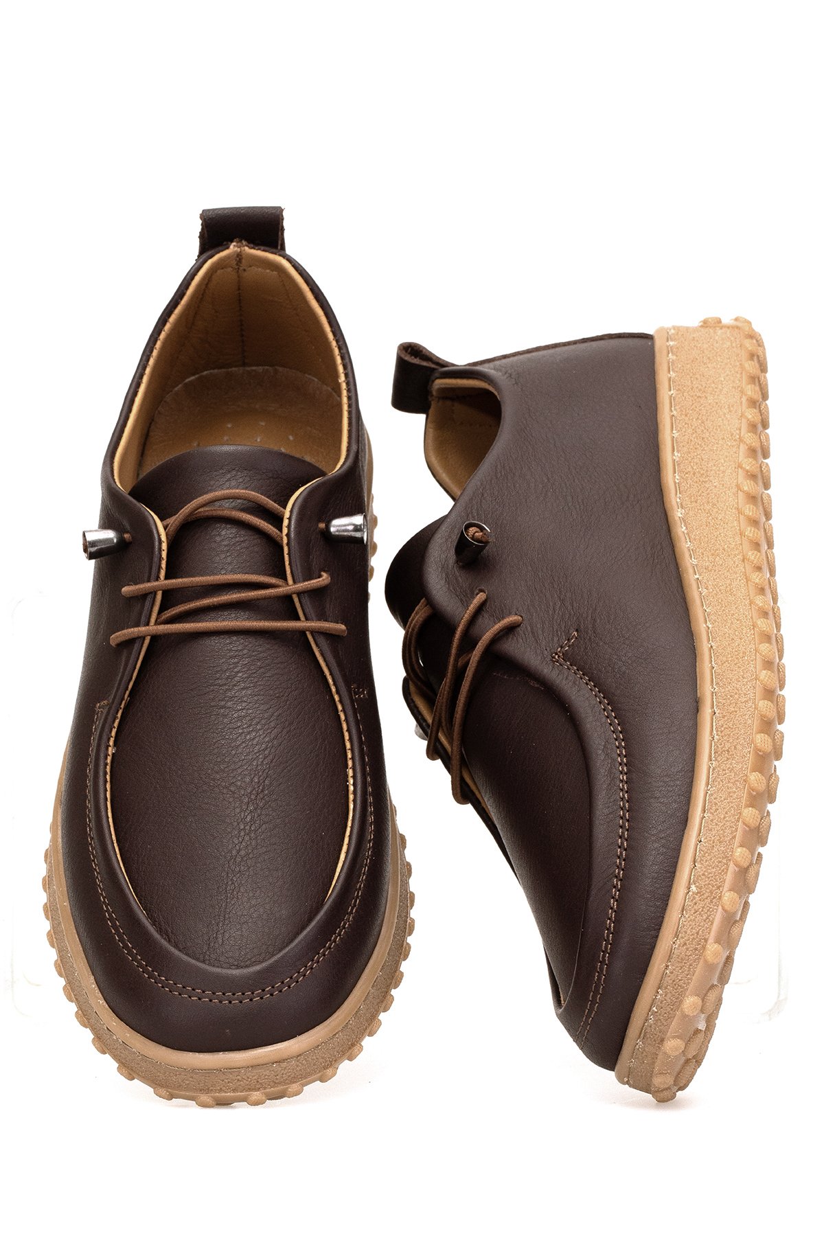 Elit ASSCL100 Kadın Hakiki Deri Casual Ayakkabı Kahverengi