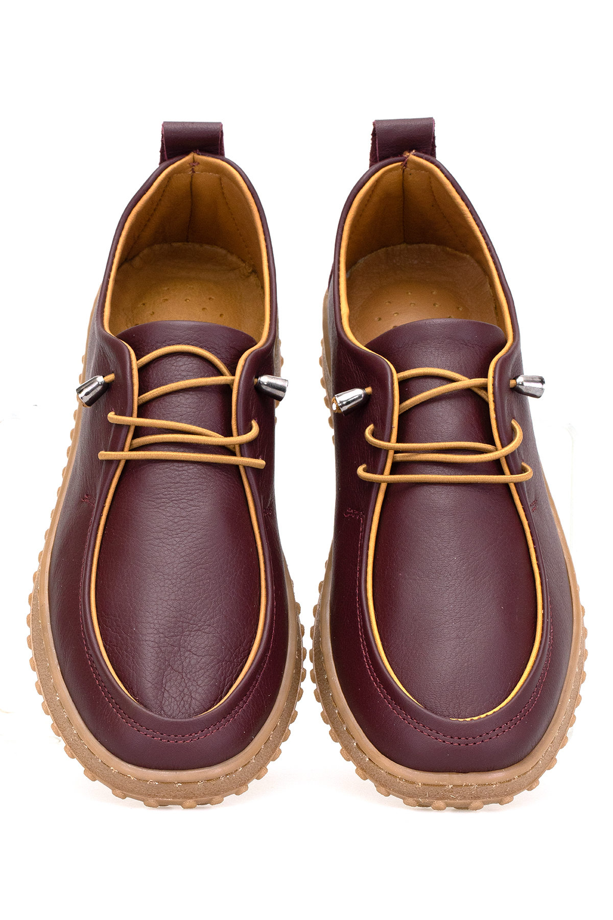 Elit ASSCL100 Kadın Hakiki Deri Casual Ayakkabı Bordo