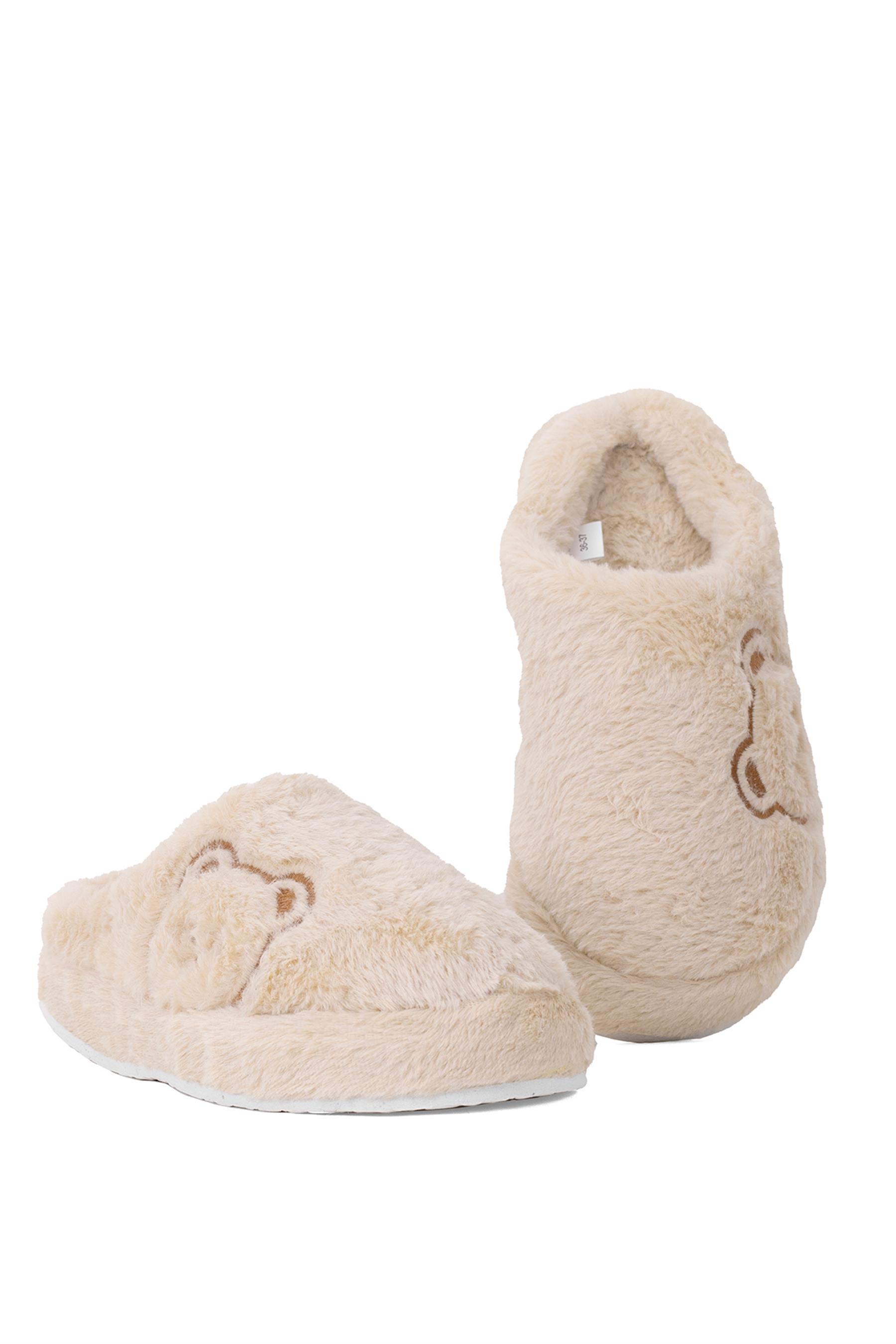 Elit Ayber01T Kadın Ev Terliği Krem