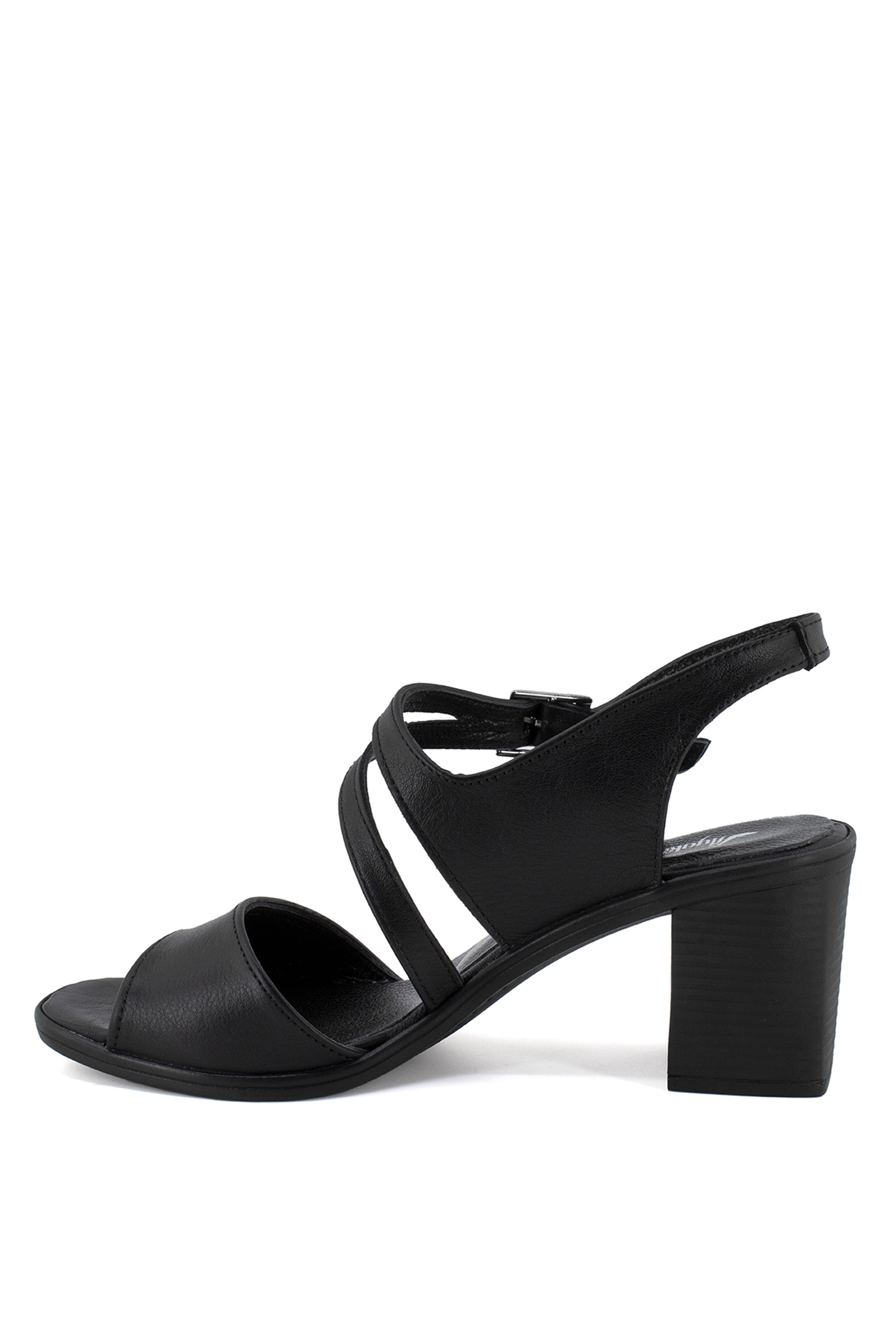 Elit Bls5454C Kadın Hakiki Deri Sandalet Siyah