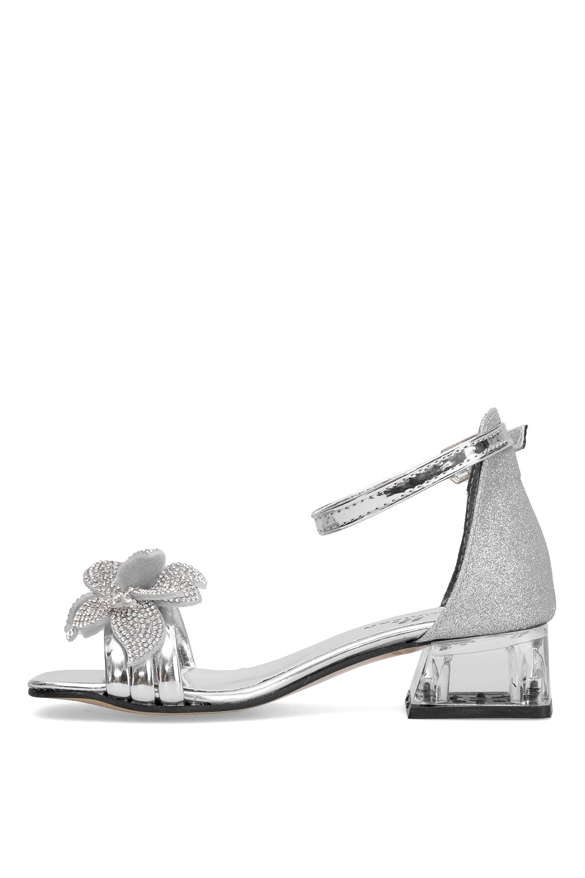 Elit BR-F-105-25Y Filet Kız Çocuk Abiye Ayakkabı Gümüş