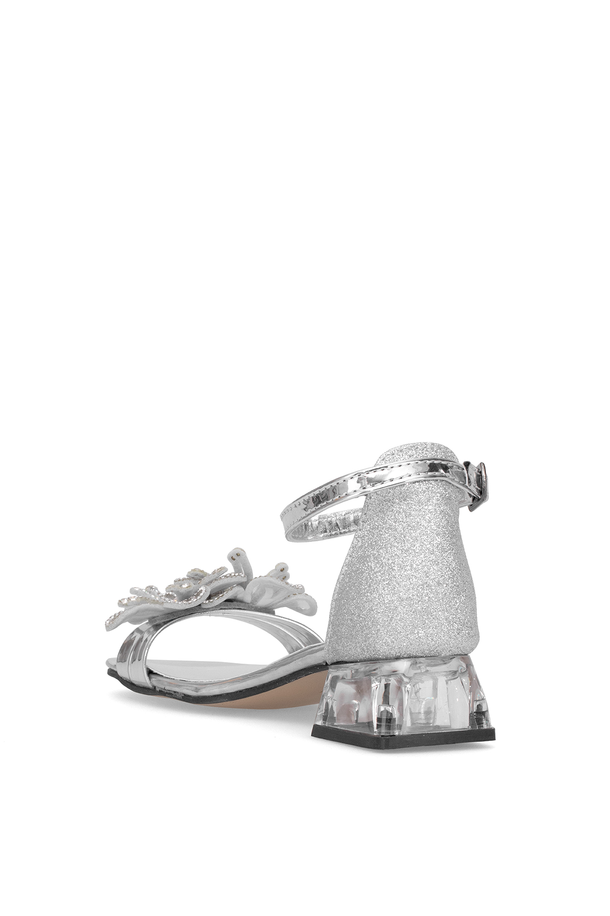 Elit BR-F-155-25Y Filet Kız Çocuk Abiye Ayakkabı Gümüş