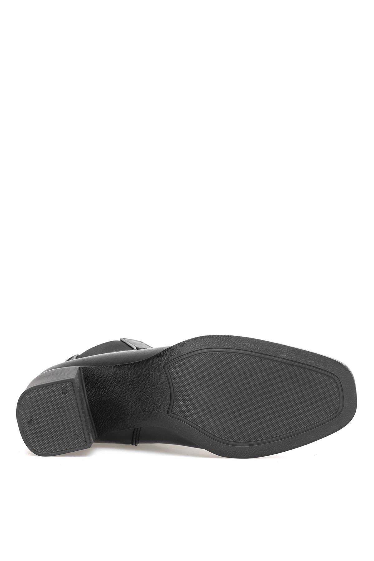 Elit Brivelle Kadın Hakiki Deri Topuklu Bot Siyah