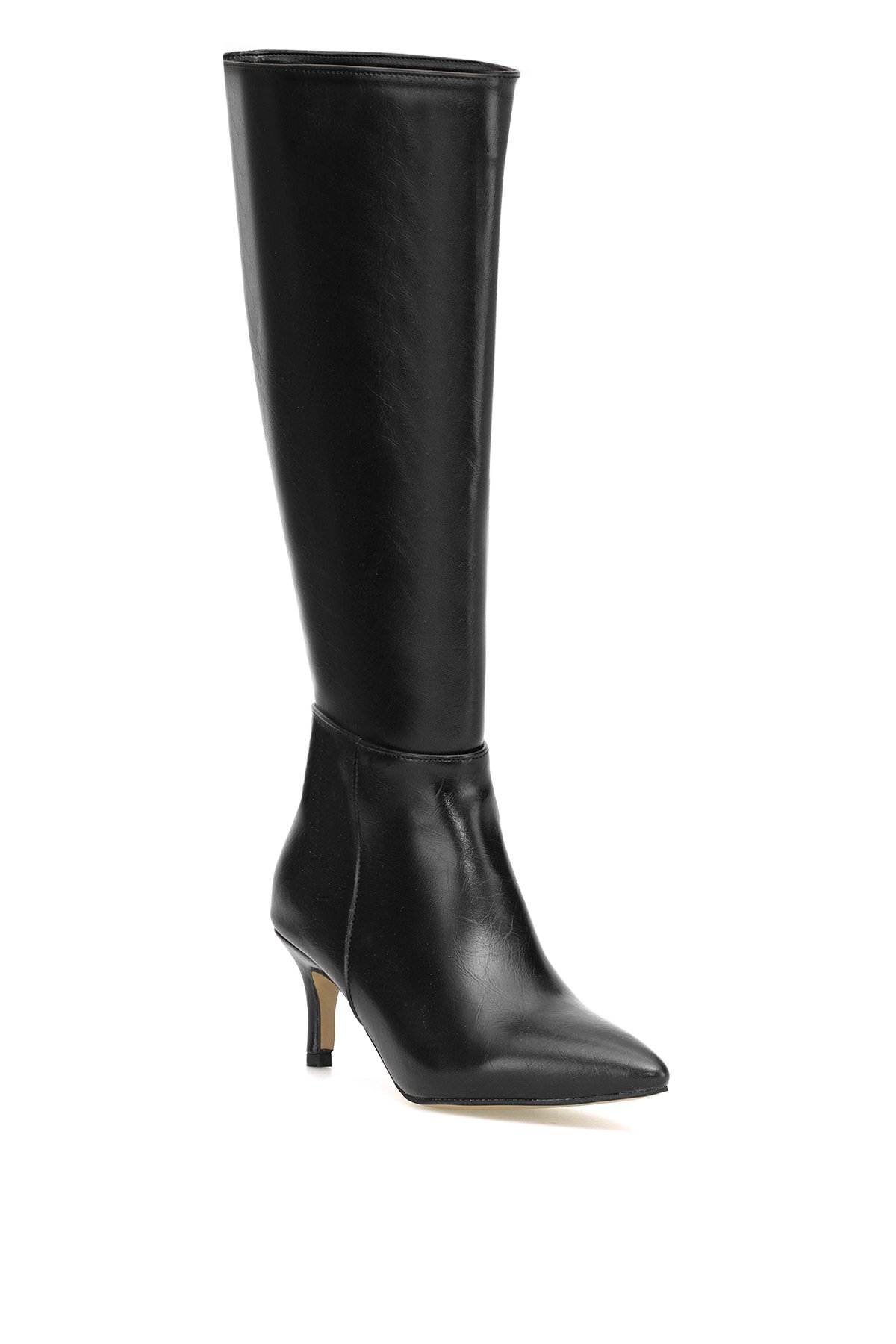Elit Brk612C Kadın Topuklu Çizme Siyah