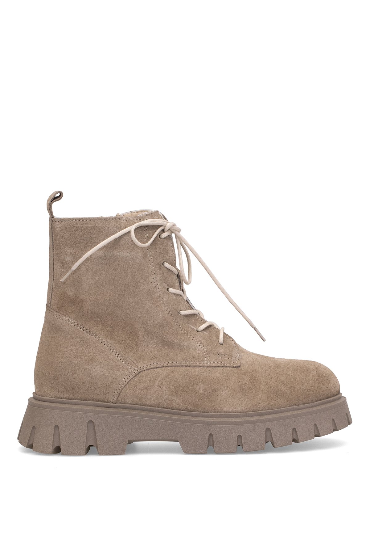 Elit Dravelle Kadın Hakiki Süet Deri Klasik Bot Vizon