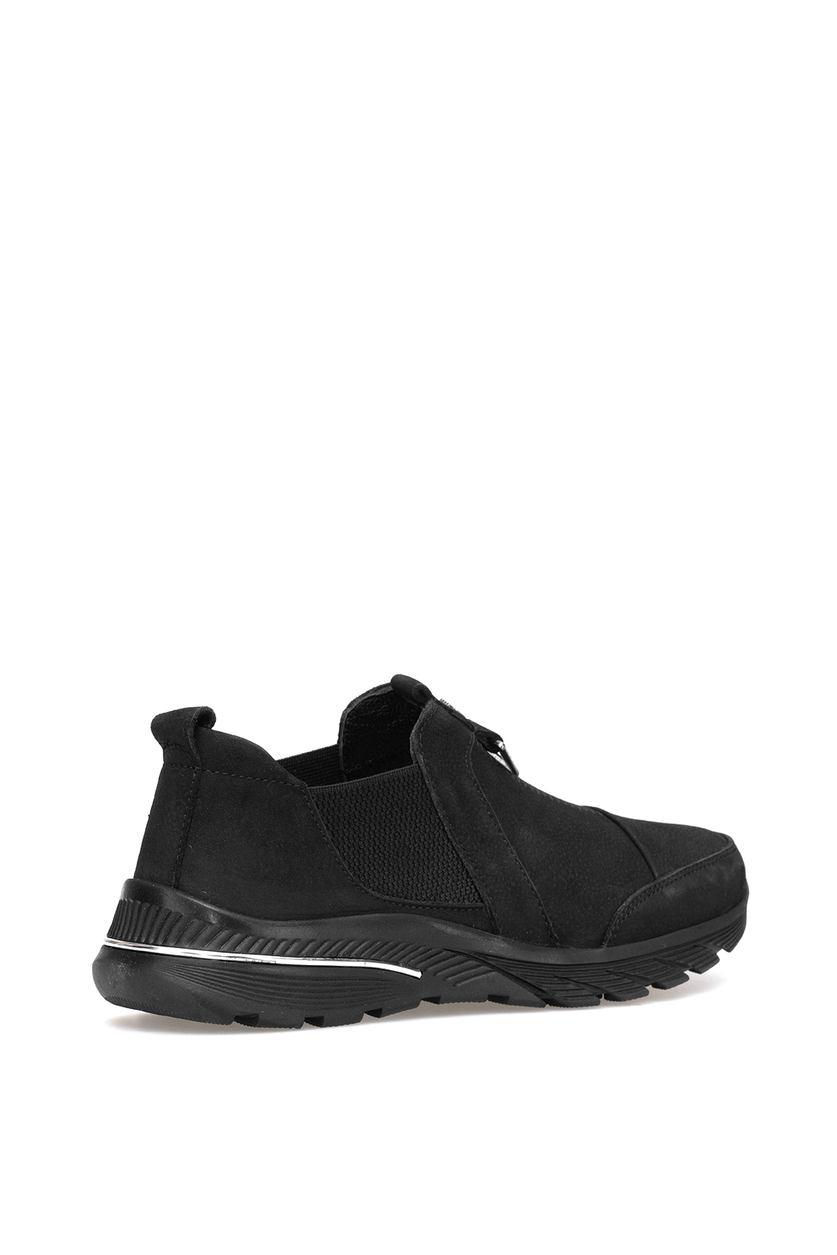 Elit ERLPLV028-D-F Kadın Hakiki Deri Ortopedik Casual Ayakkabı Siyah
