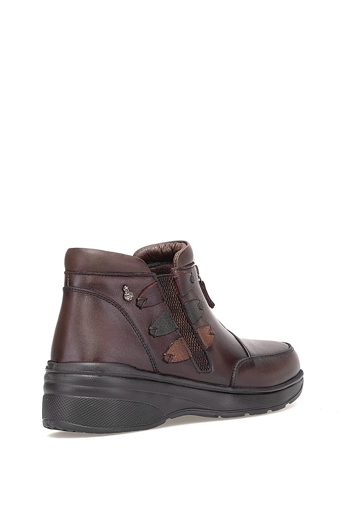 Elit ERLPLV1526-D-F Kadın Hakiki Deri Düz Bot Kahverengi