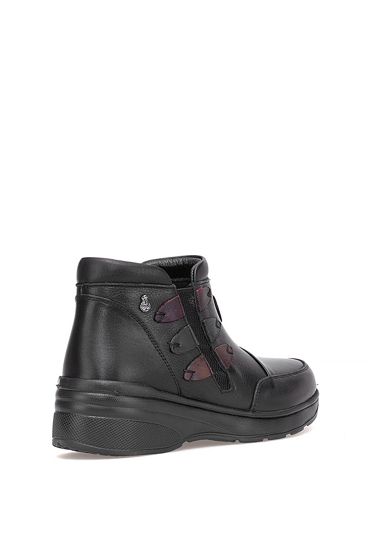 Elit ERLPLV1526-D-F Kadın Hakiki Deri Düz Bot Siyah