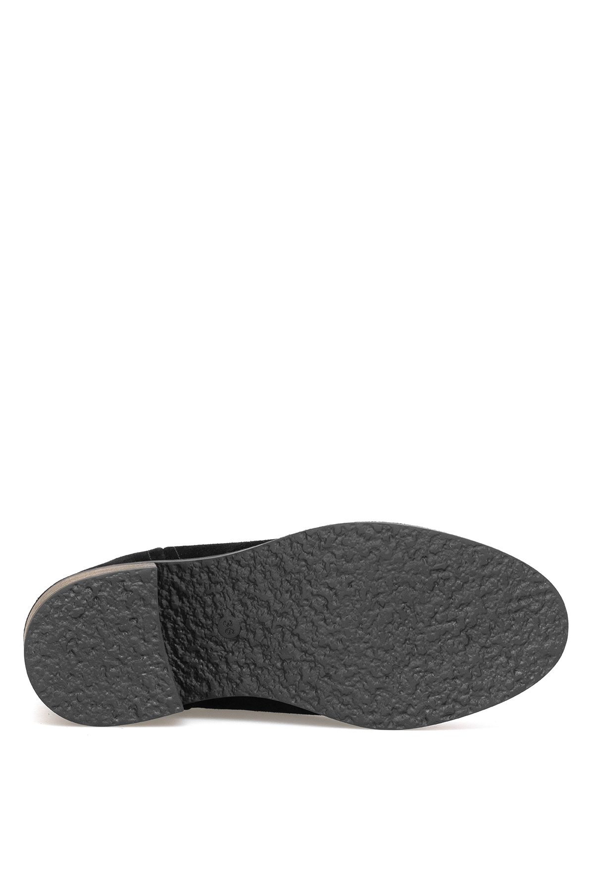 Elit Evelindra Kadın Hakiki Süet Deri Chelsea Bot Siyah