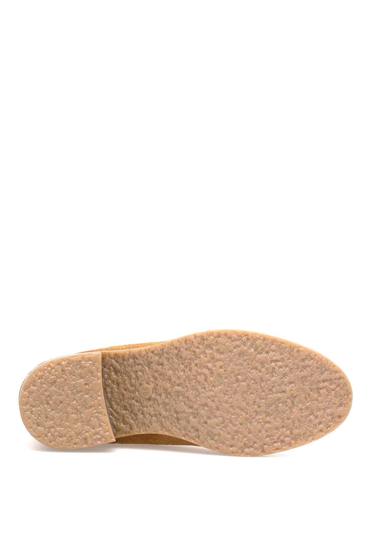 Elit Evelindra Kadın Hakiki Süet Deri Chelsea Bot Taba