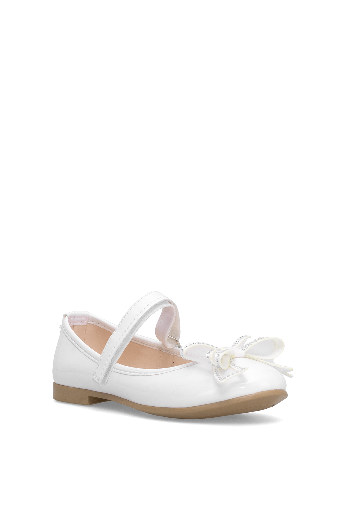 Elit HY-F-10003-25Y Filet Kız Çocuk Babet Beyaz