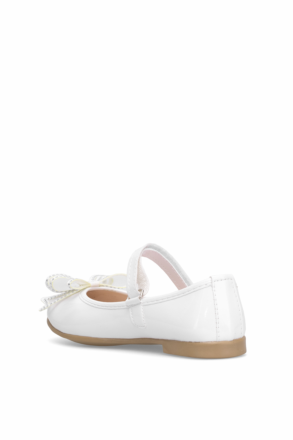 Elit HY-F-10003-25Y Filet Kız Çocuk Babet Beyaz