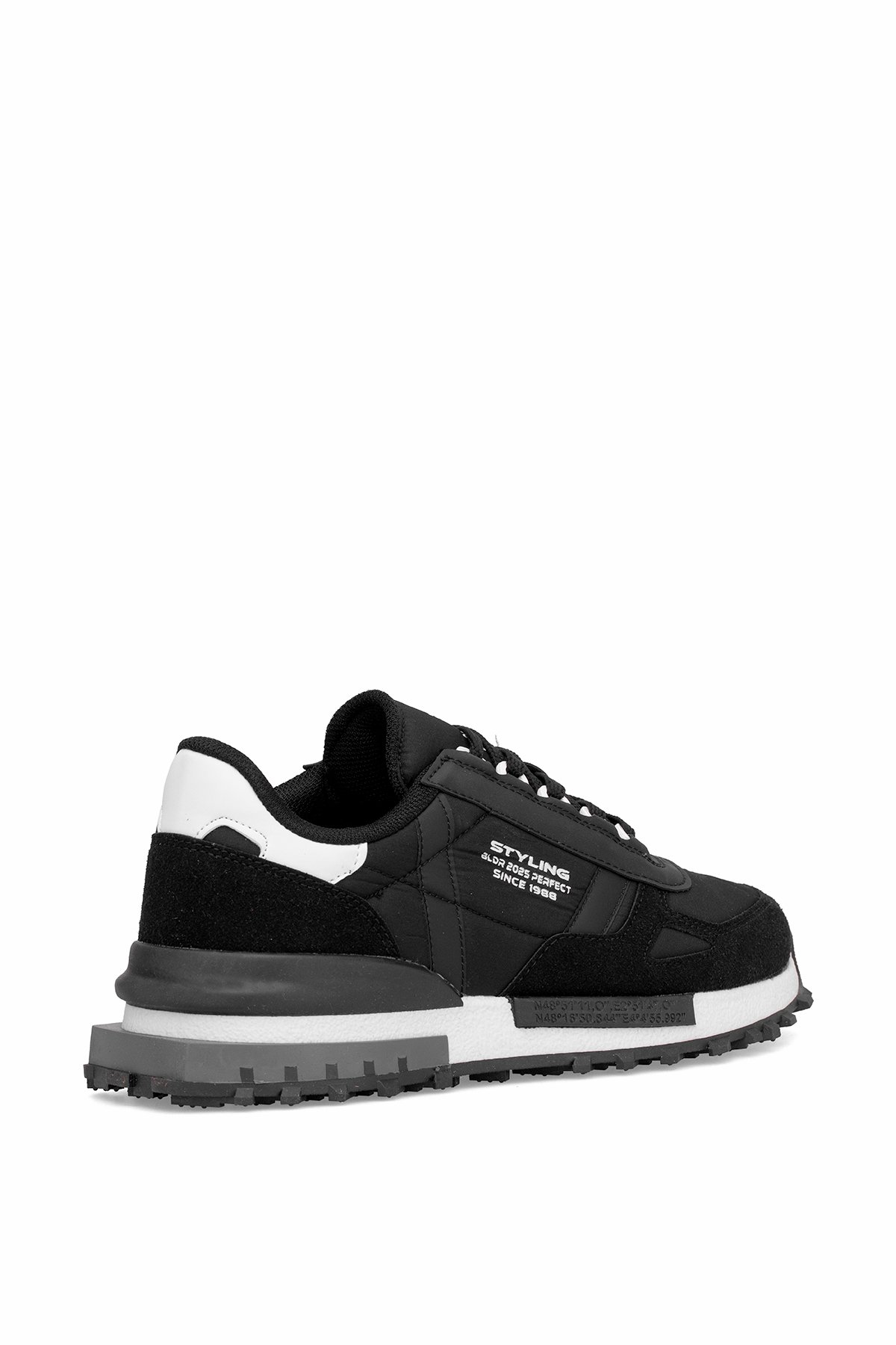 Elit IKZ8089 Erkek Klasik Sneaker Siyah - Beyaz