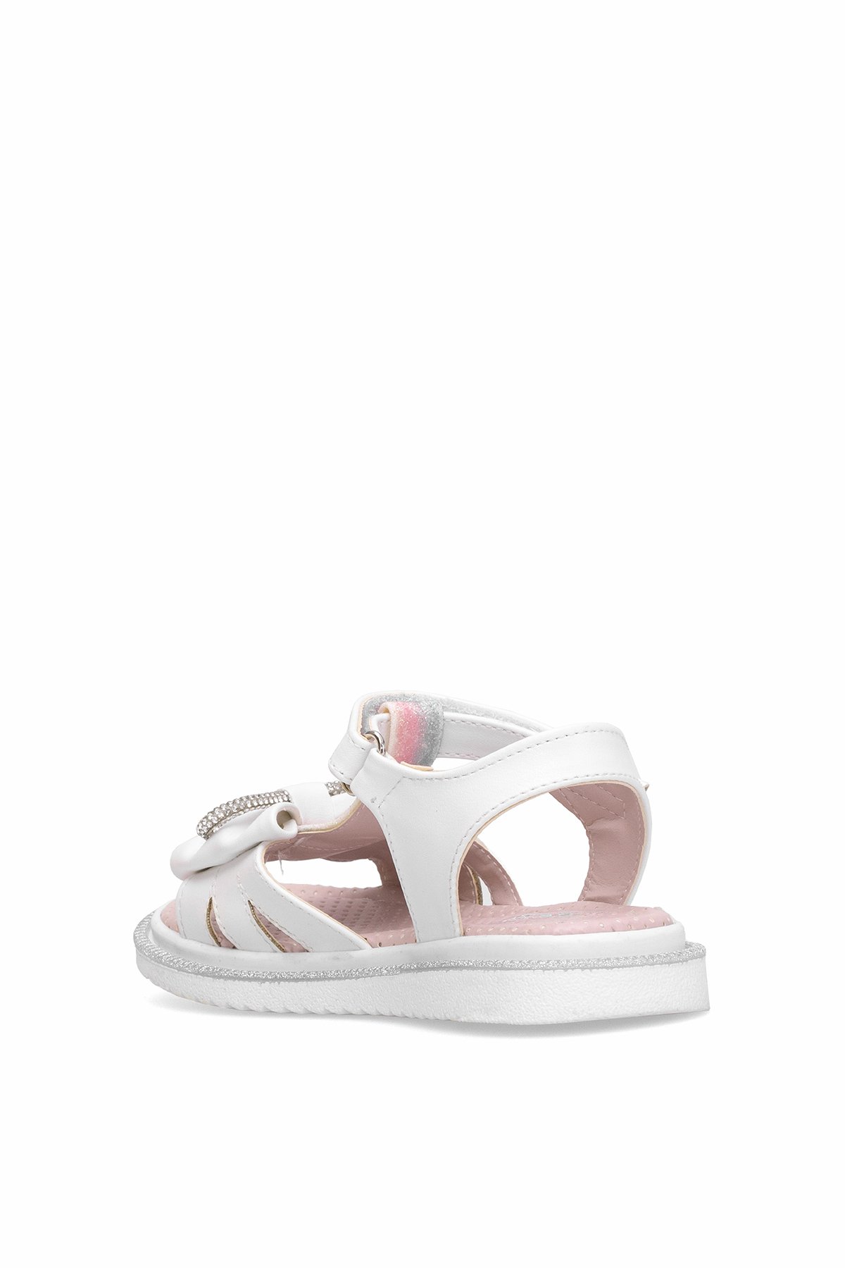 Elit J-F-600-25Y Filet Kız Çocuk Düz Sandalet Beyaz