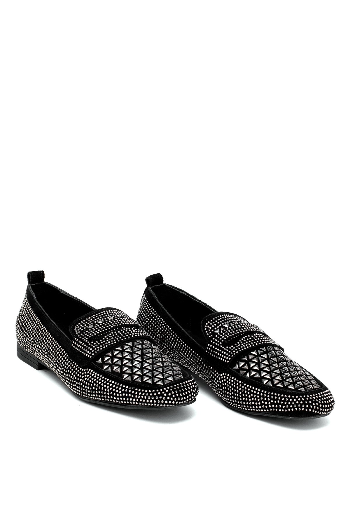 Elit Liora Kadın Hakiki Deri Troklu Babet Siyah