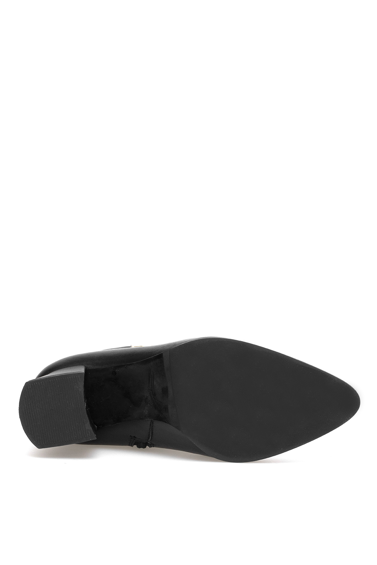 Elit Marivonne Kadın Hakiki Deri Topuklu Bot Siyah