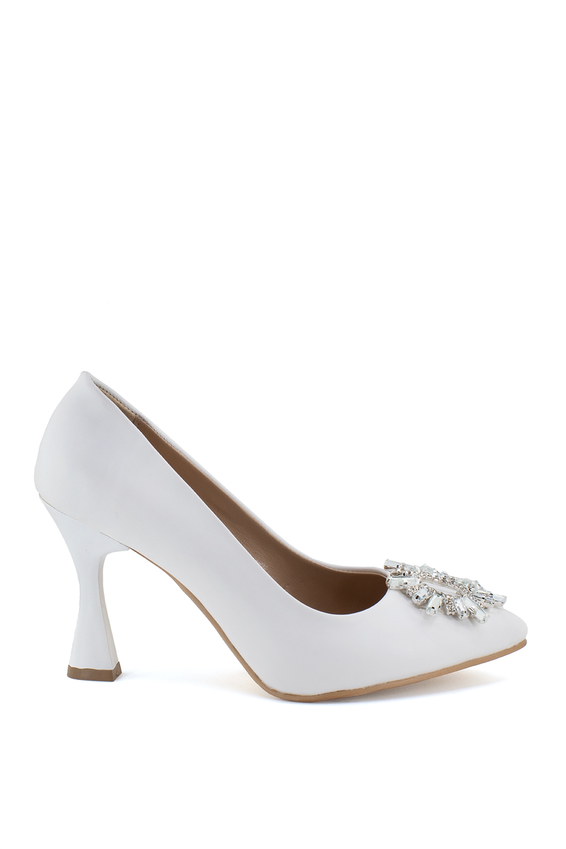 Elit Mst1337G Kadın Stiletto Beyaz