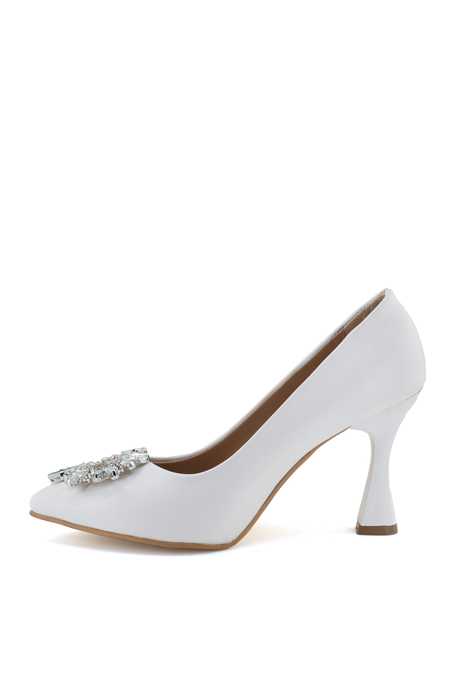 Elit Mst1337G Kadın Stiletto Beyaz