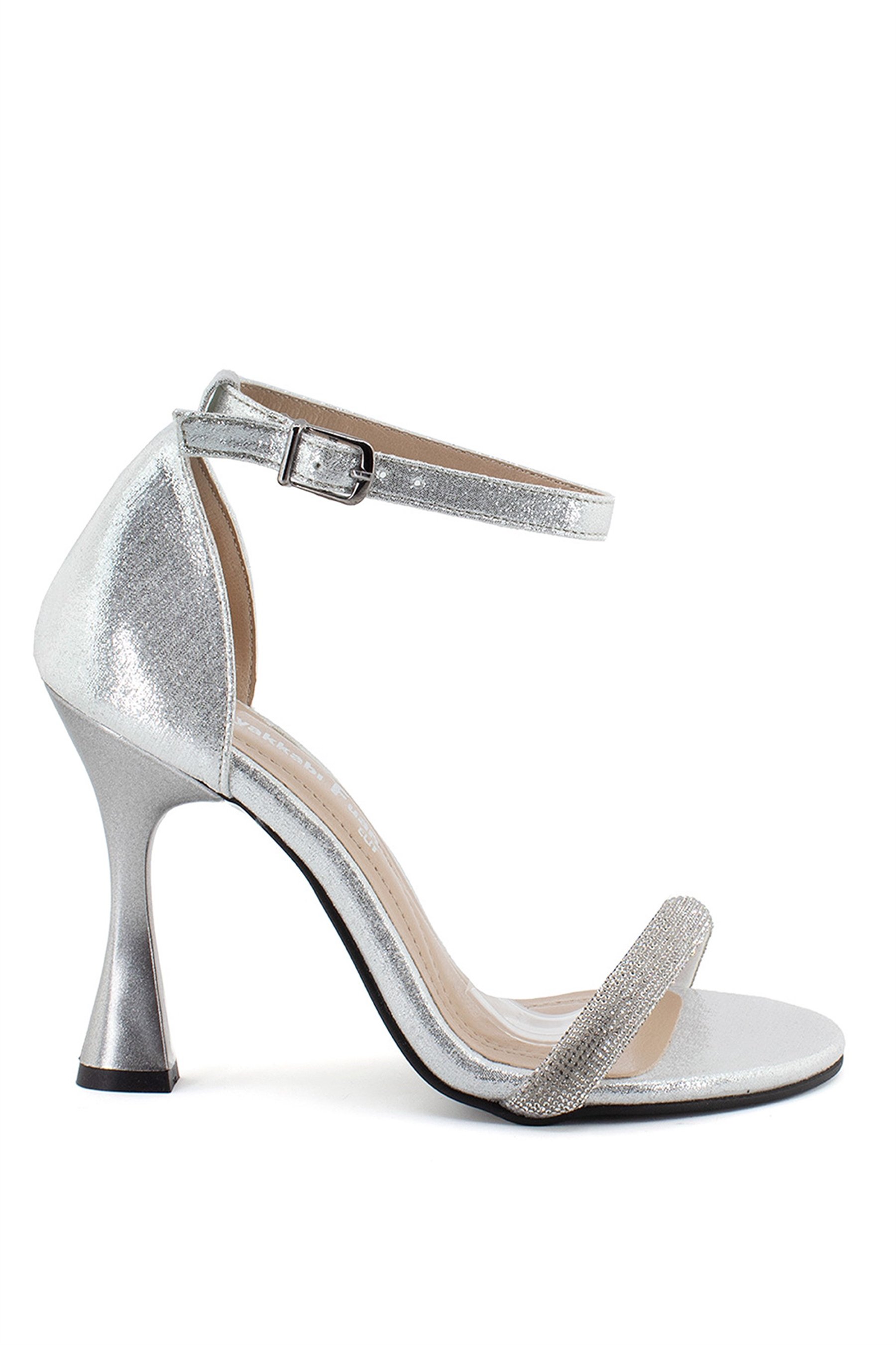 Elit Mst1623T Kadın Topuklu Ayakkabı Gümüş