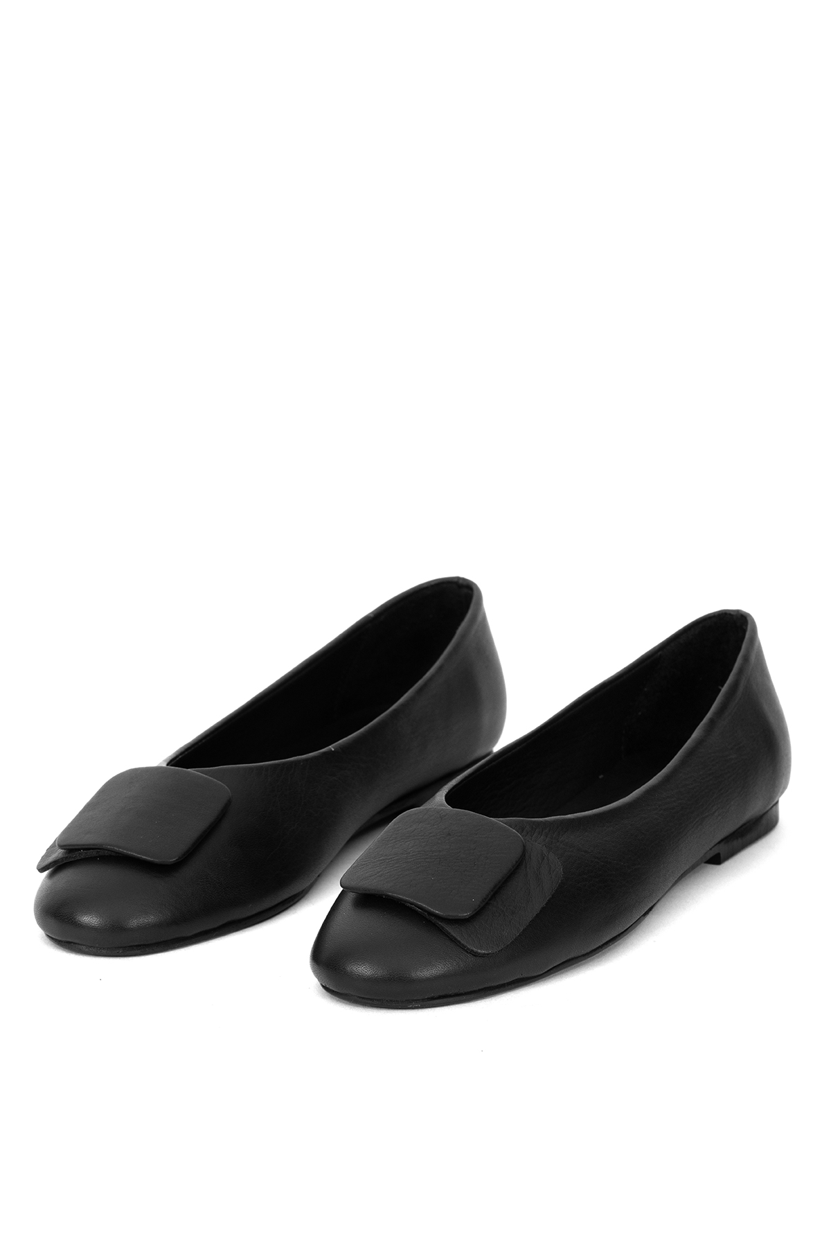 Elit Nova Kadın Hakiki Deri Babet Siyah