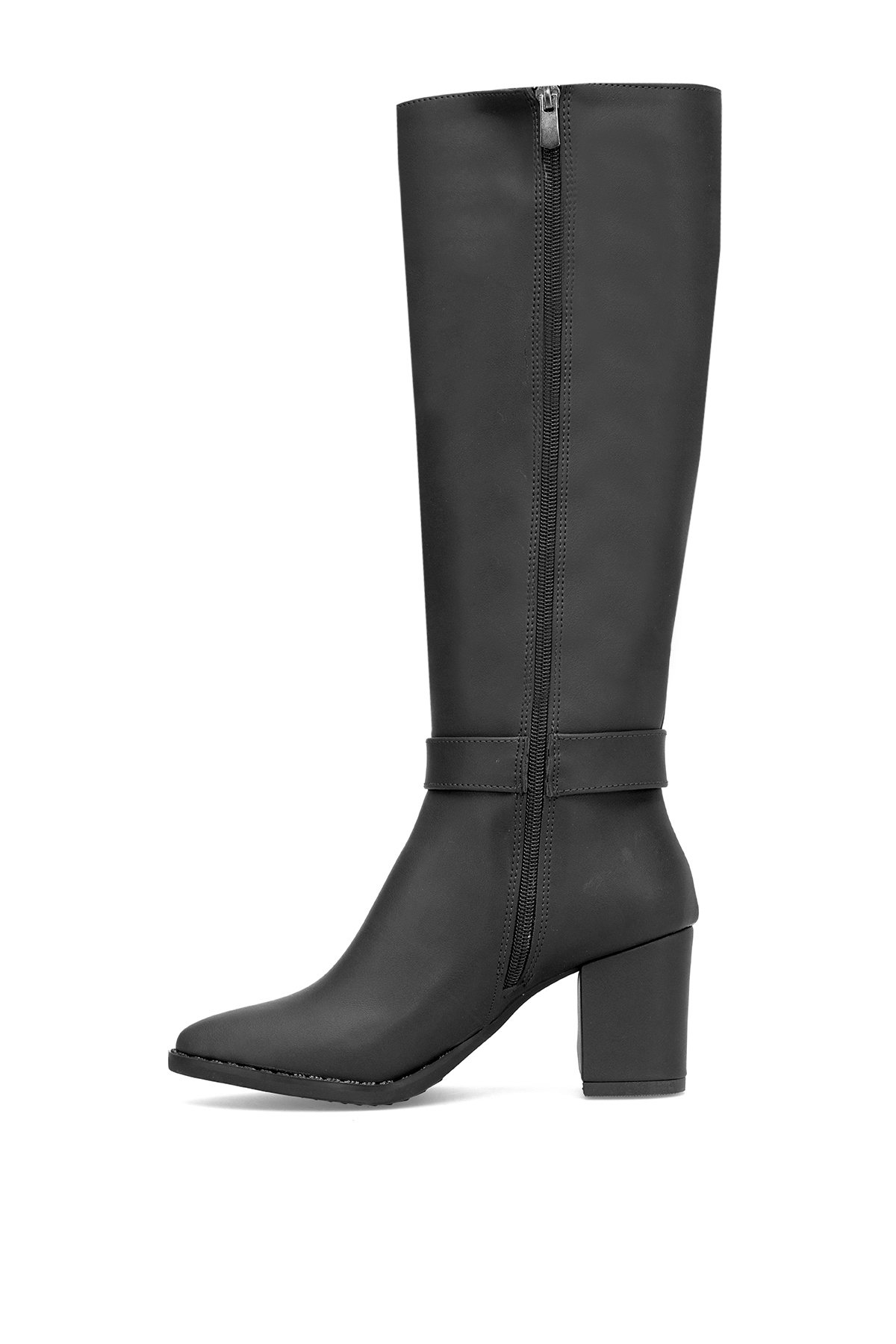 Elit OZRKM701 Kadın Topuklu Çizme Siyah