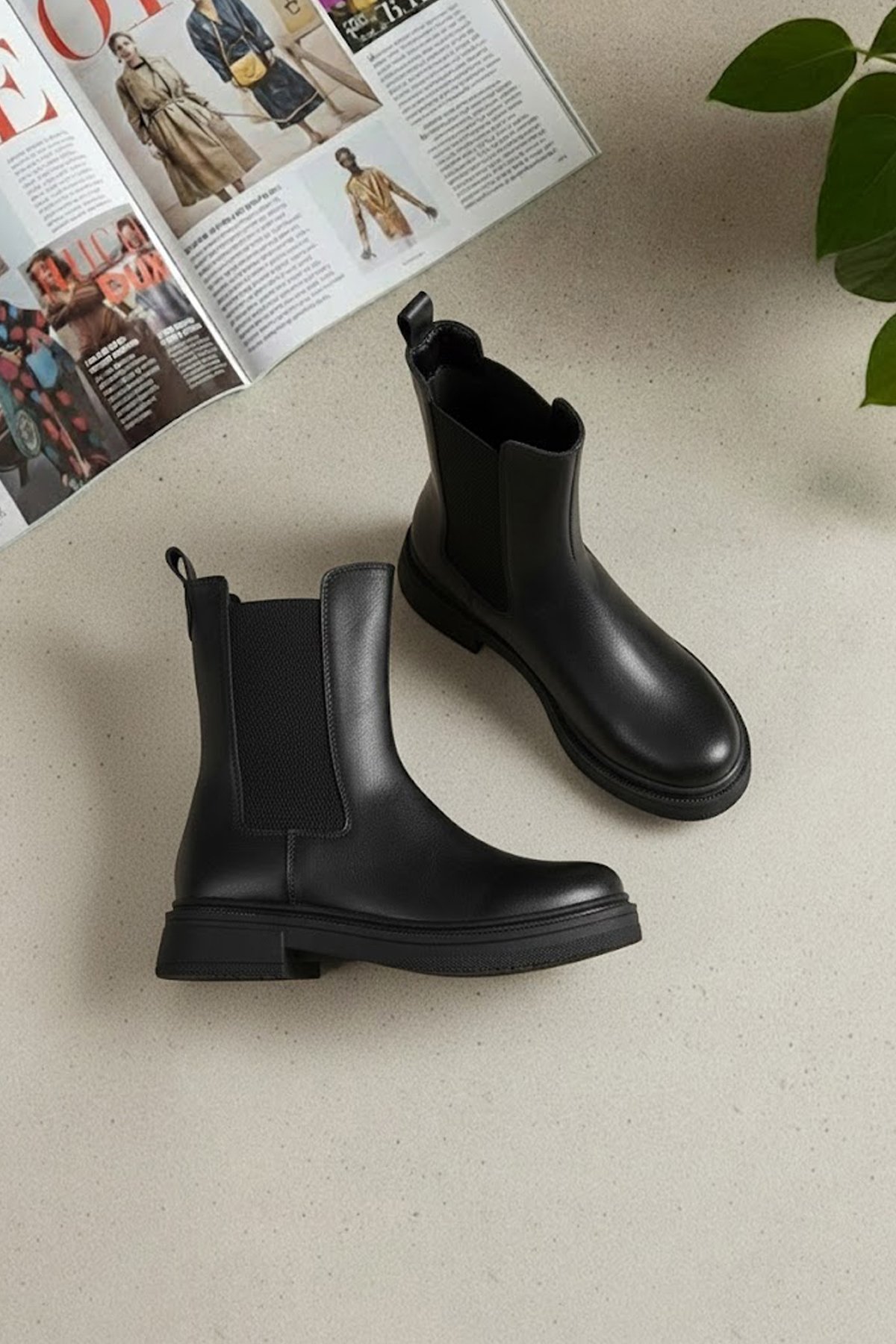 Elit OZRSL1400C Kadın Chelsea Bot Siyah