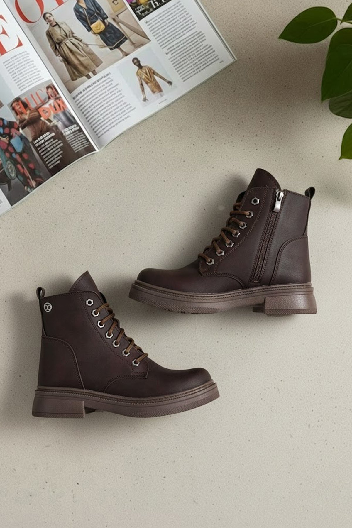 Elit OZRSL909SN Kadın Klasik Bot Kahverengi