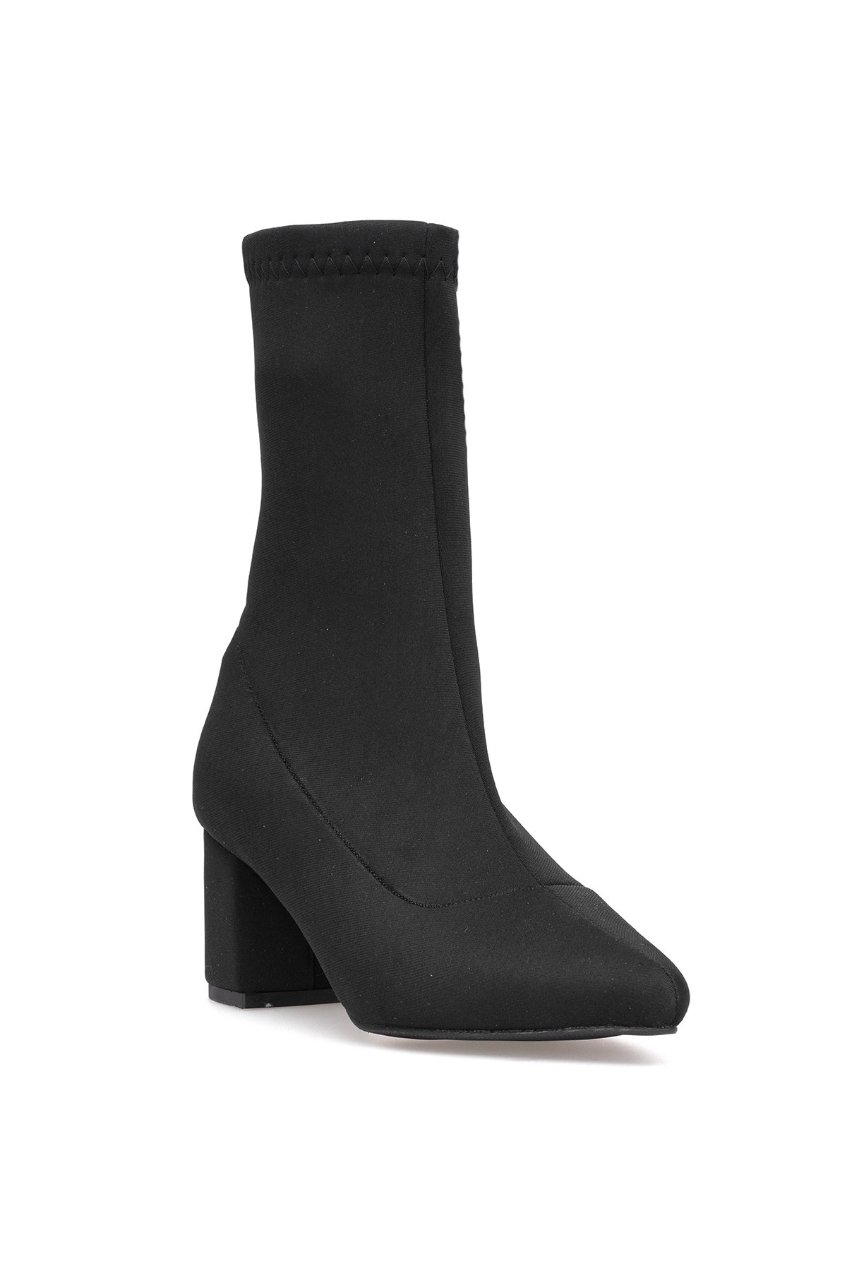 Elit PM08 K1783 Kadın Topuklu Bot Siyah