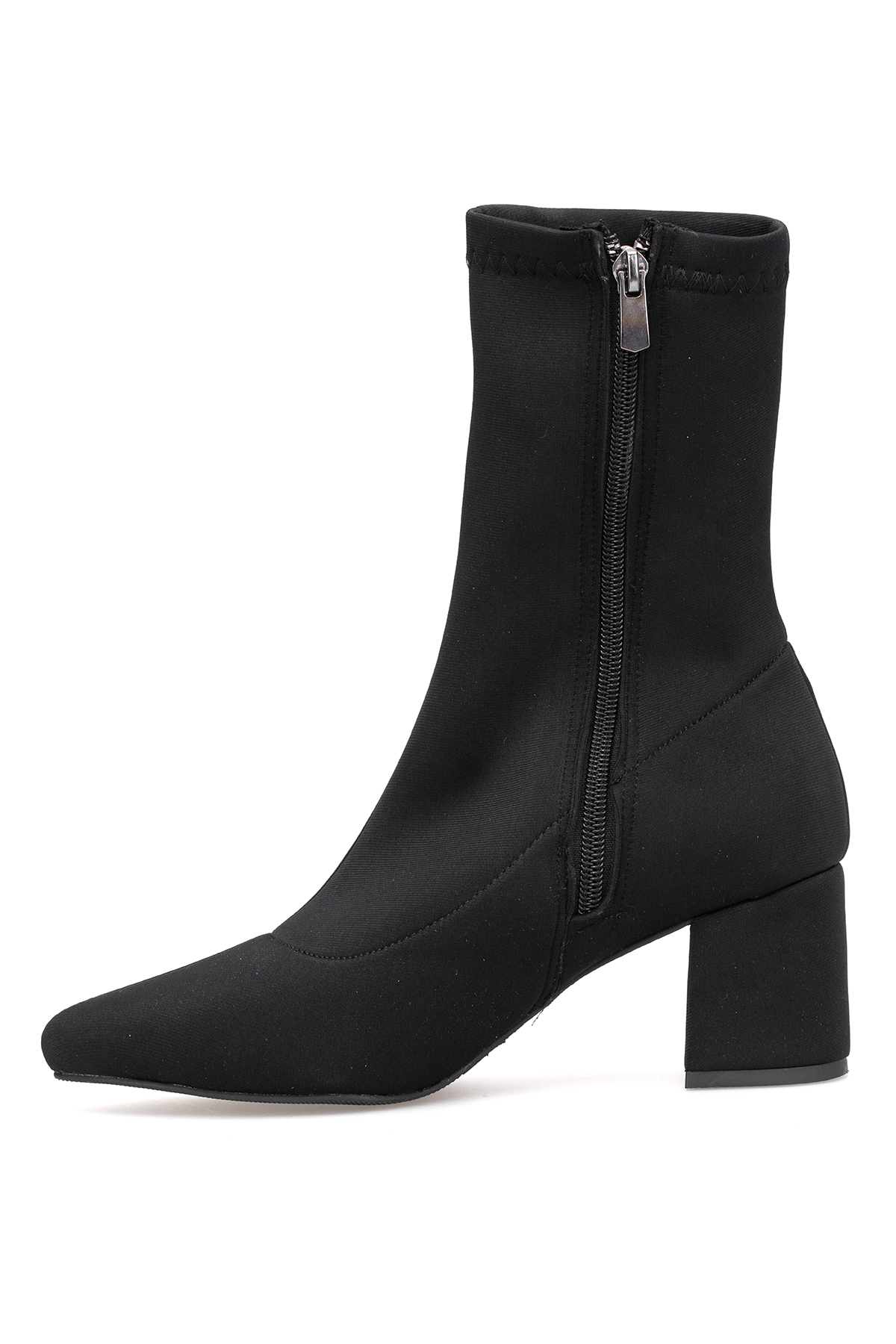 Elit PM08 K1783 Kadın Topuklu Bot Siyah