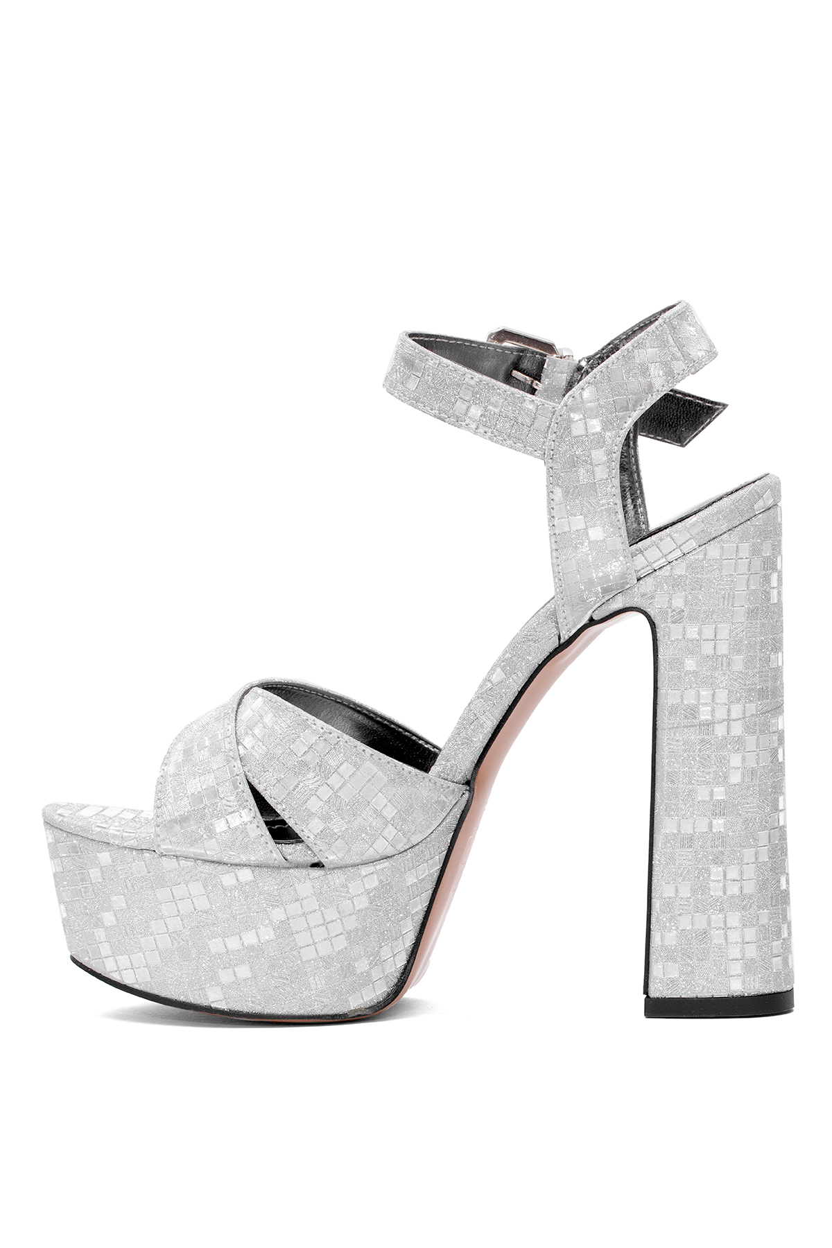 Elit PM08 K2055 Kadın Platform Ayakkabı Gümüş