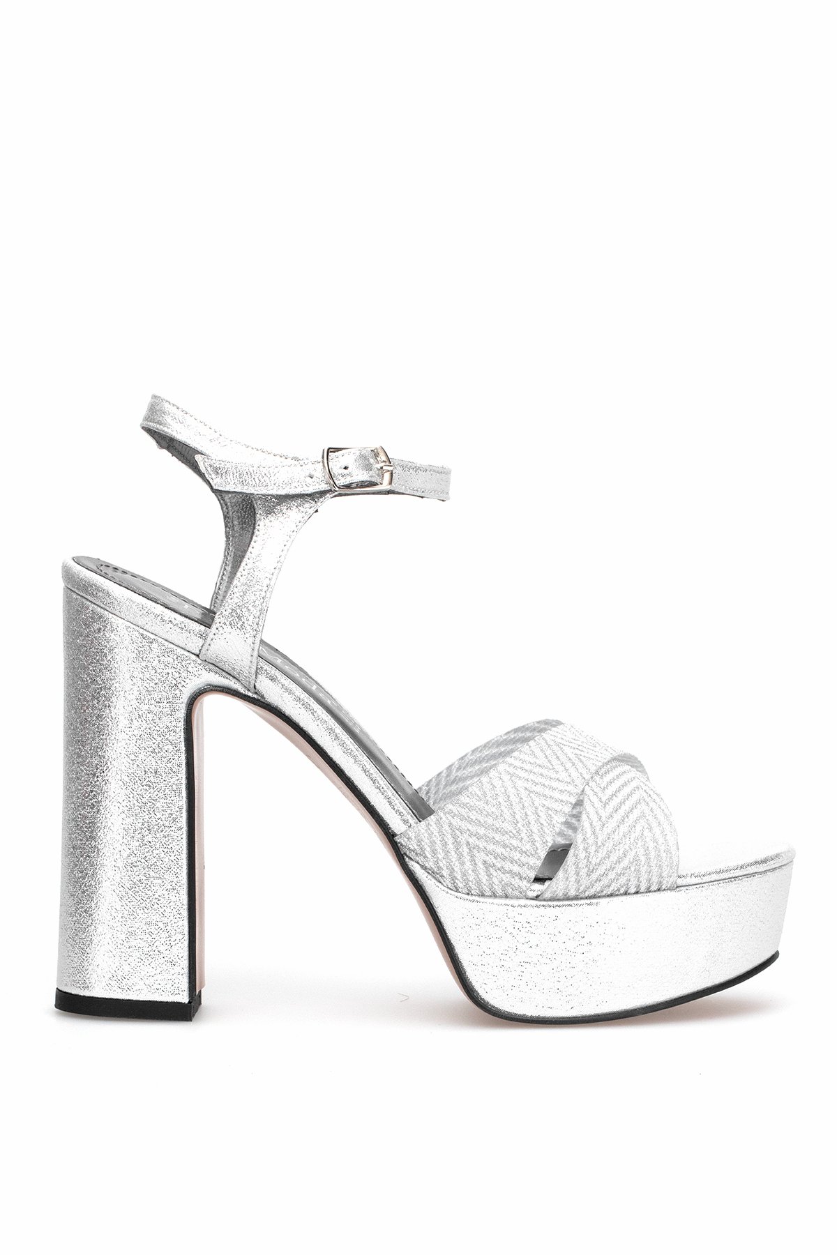 Elit PM08 K2057 Kadın Platform Ayakkabı Gümüş
