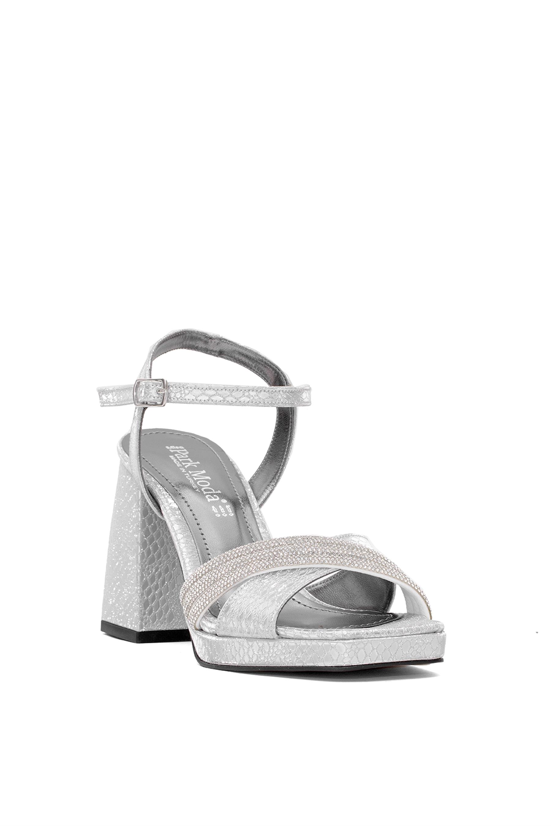 Elit PM08 K98 Kadın Platform Ayakkabı Gümüş