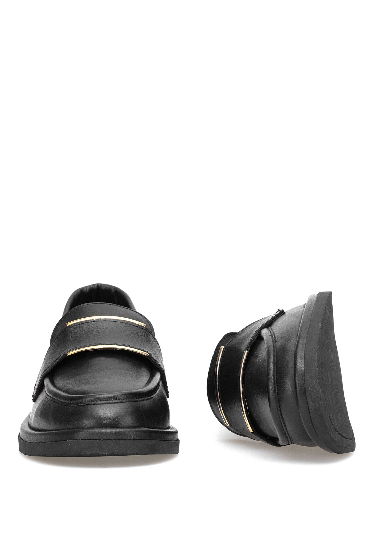 Elit Ravenna Kadın Hakiki Deri Casual Ayakkabı Siyah