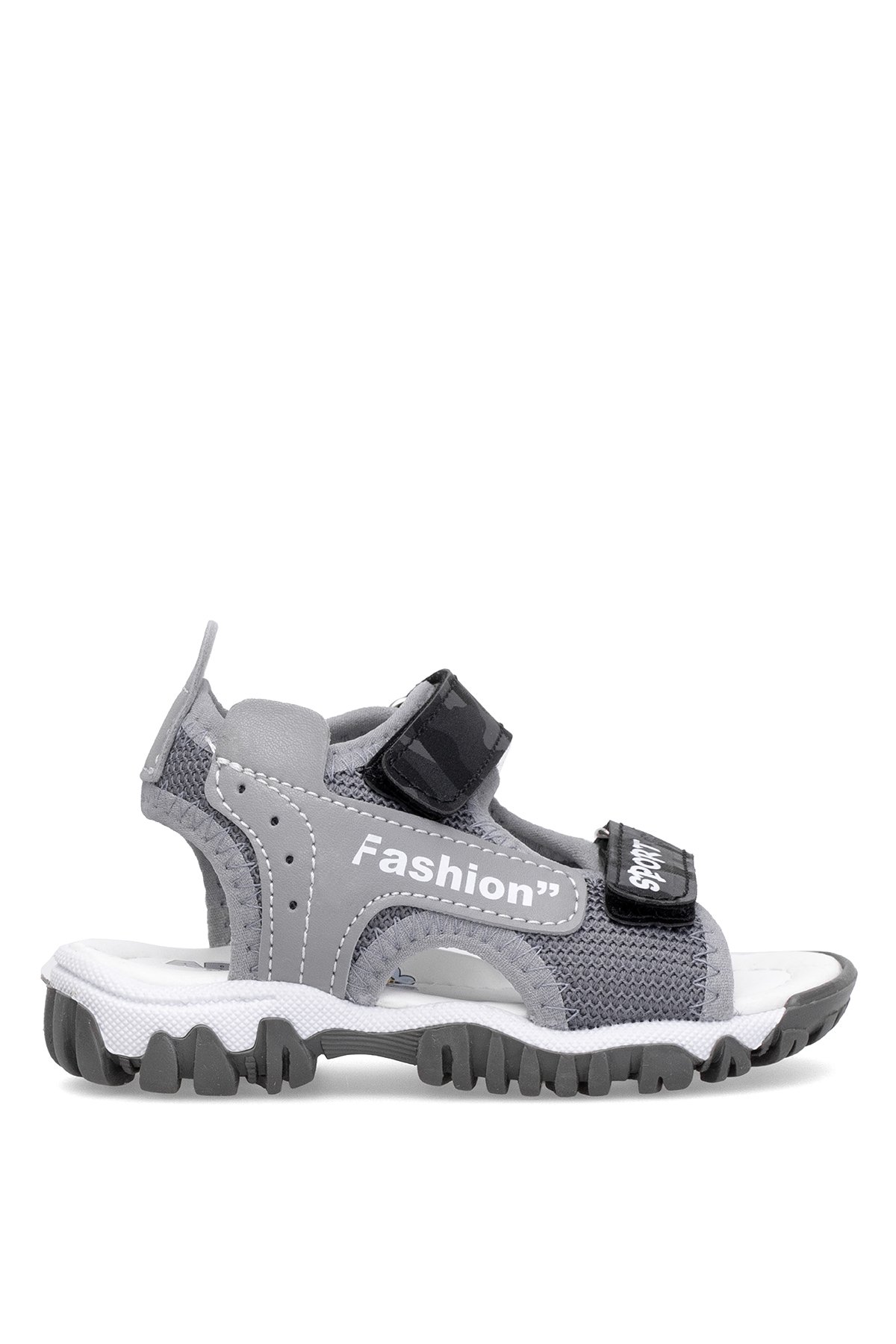 Elit ŞA-B-022-25Y Bebe Erkek Çocuk Düz Sandalet Gri