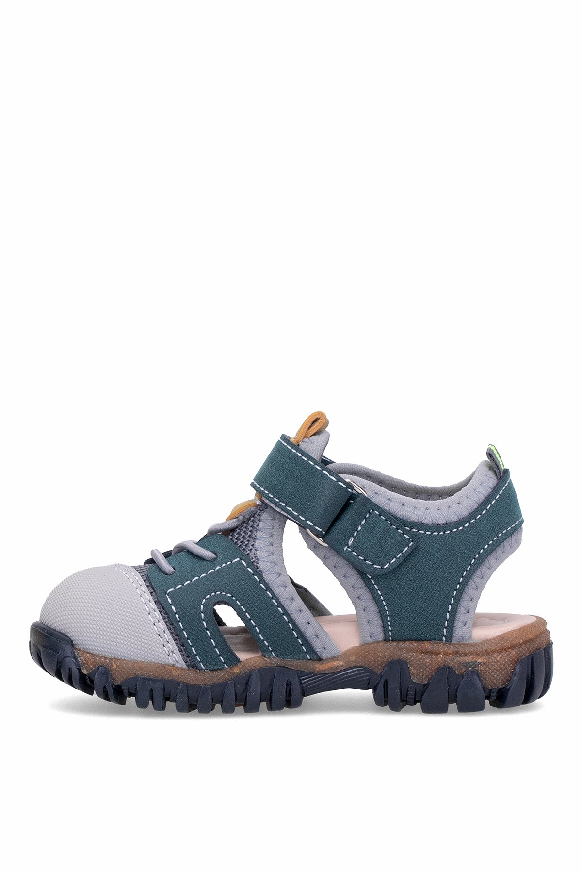 Elit ŞA-B-041-25Y Bebe Erkek Çocuk Düz Sandalet Lacivert - Gri