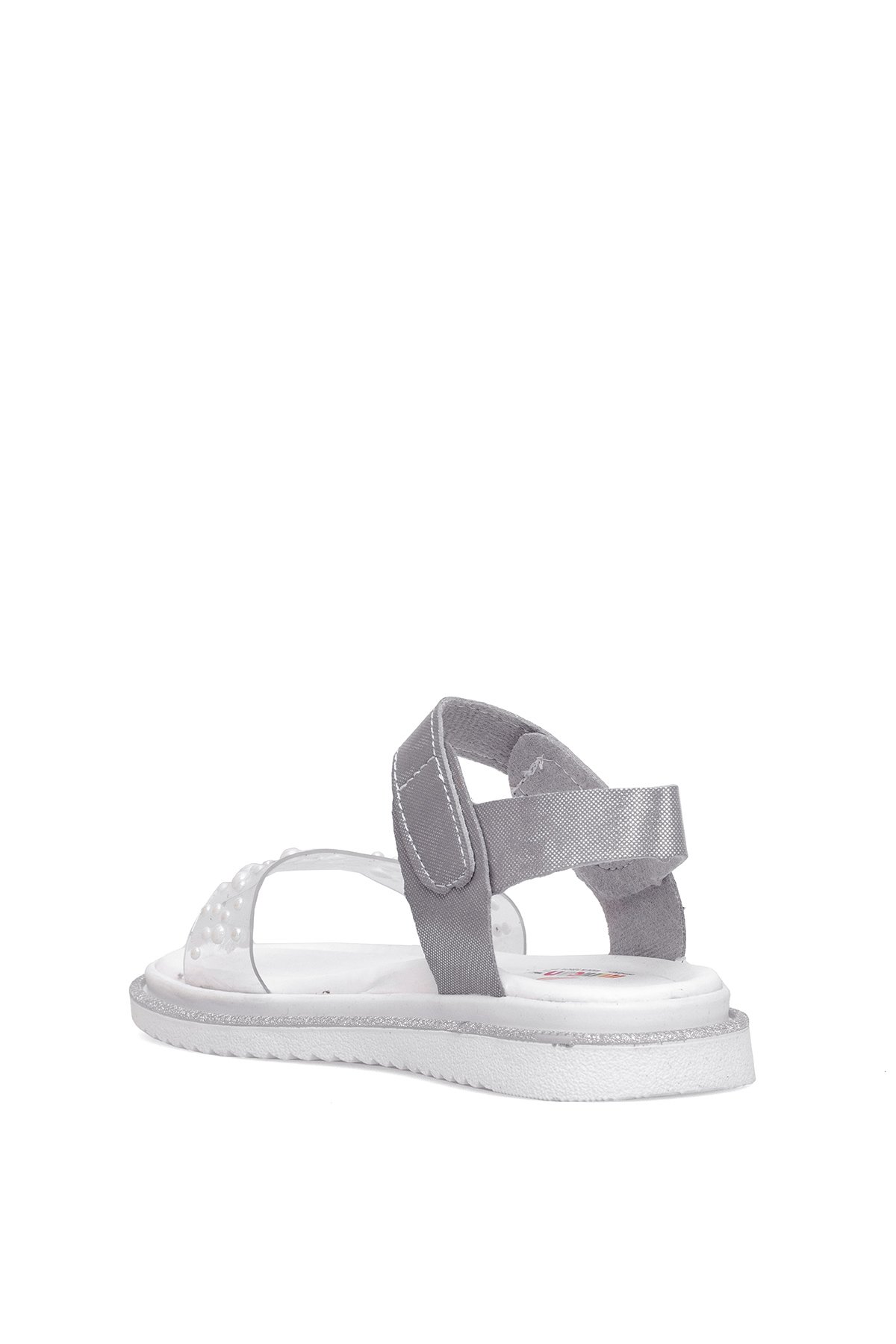 Elit ŞA-F-036-25Y Filet Kız Çocuk Düz Sandalet Gümüş