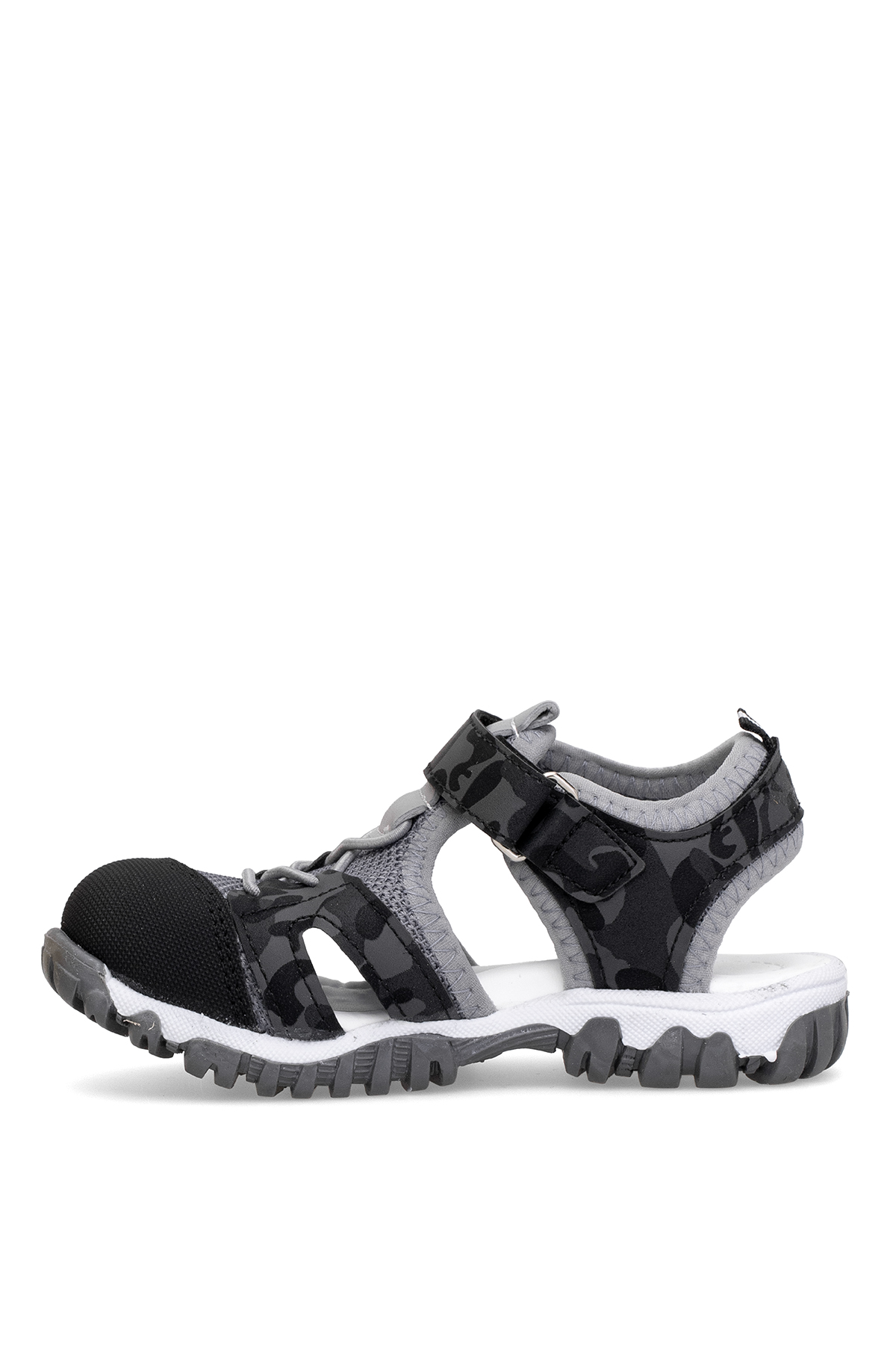 Elit ŞA-F-041-25Y Filet Erkek Çocuk Düz Sandalet Siyah