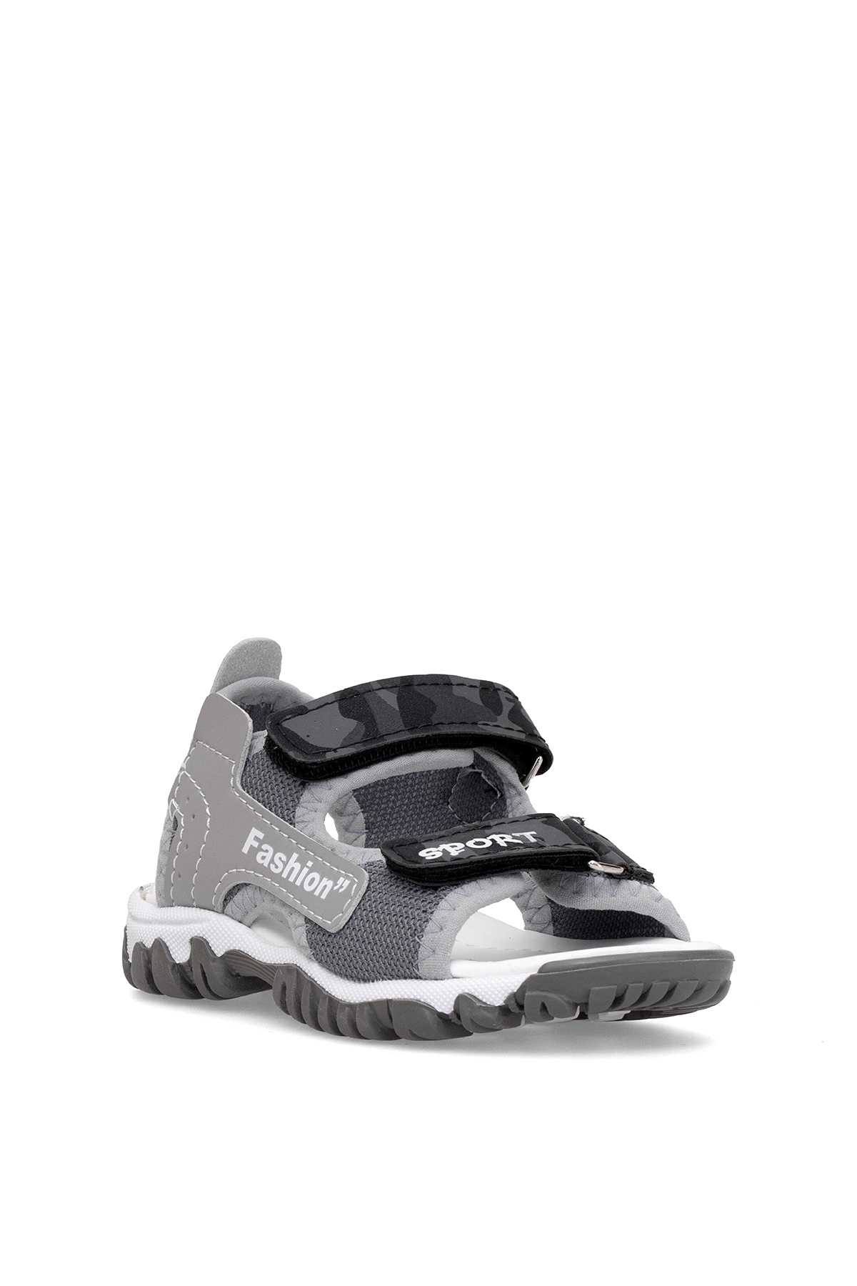 Elit ŞA-P-022-25Y Patik Erkek Çocuk Düz Sandalet Gri