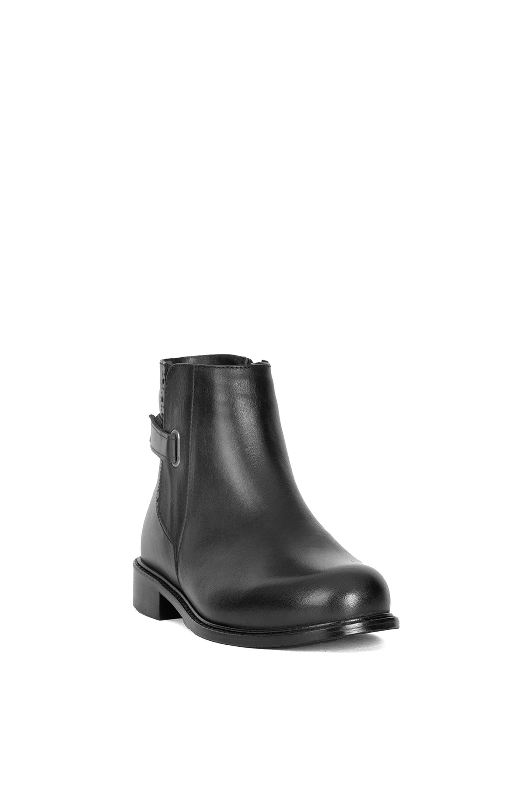 Elit VVSB123C Kadın Hakiki Deri Klasik Bot Siyah