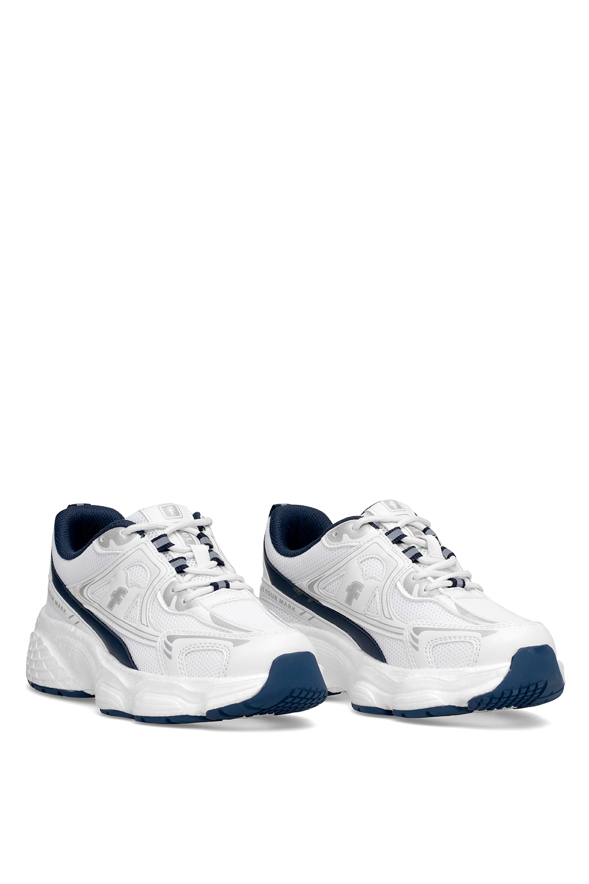 Elit YSFLT329 Kadın Klasik Sneaker Beyaz - Lacivert