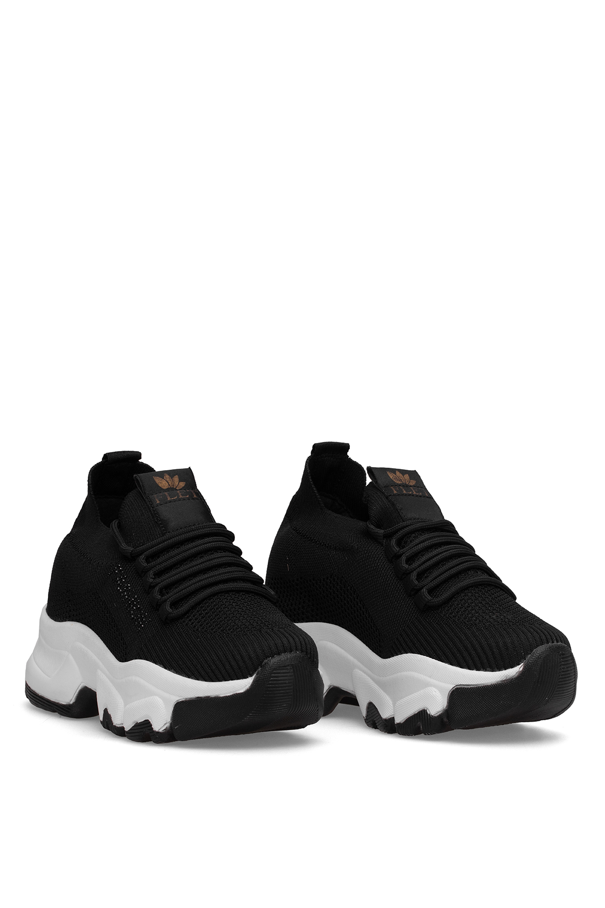 Elit YSFLT343 Kadın Klasik Sneaker Siyah - Beyaz