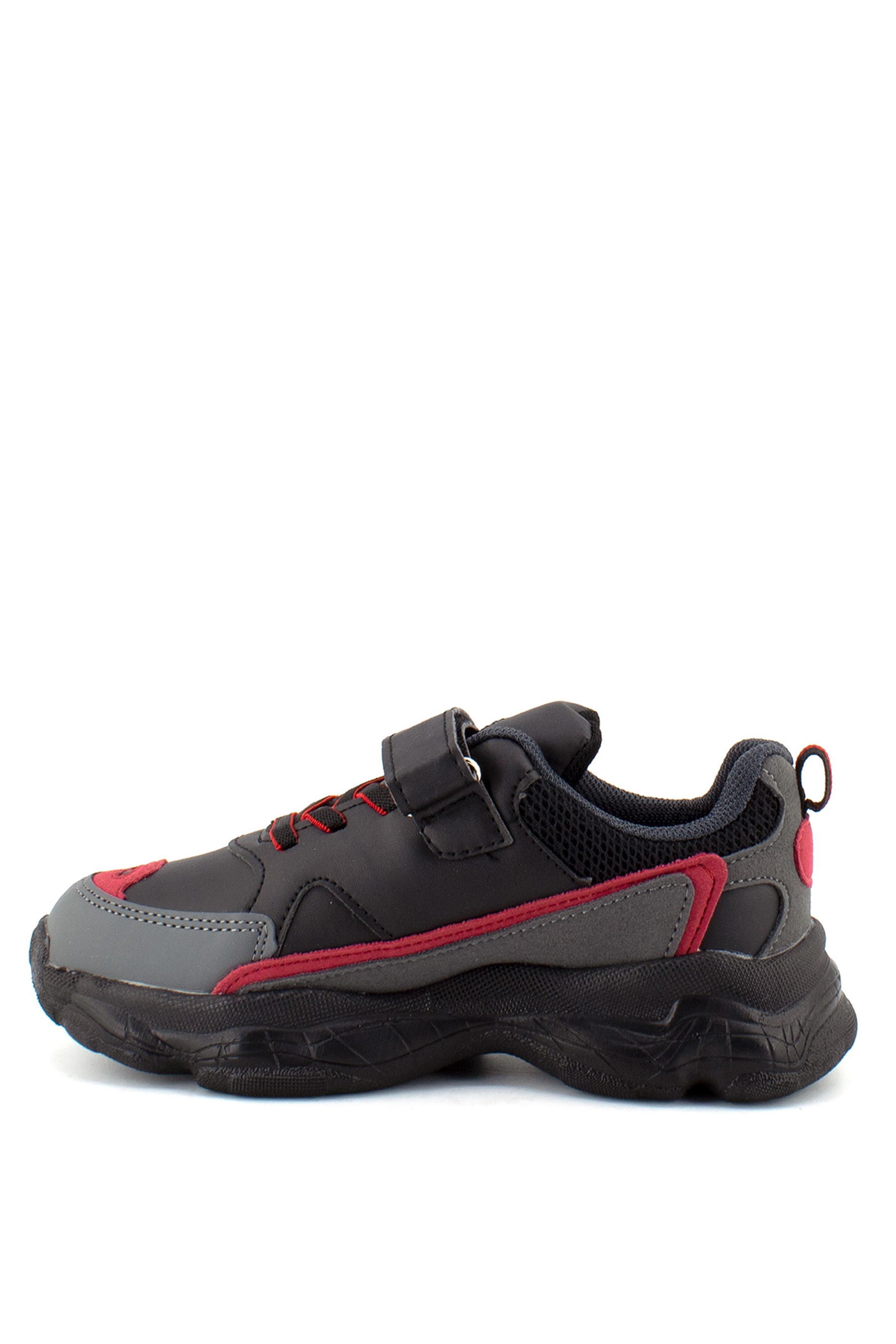 Fuar Prm1668C F Erkek Çocuk Spor Ayakkabı Siyah - Kırmızı