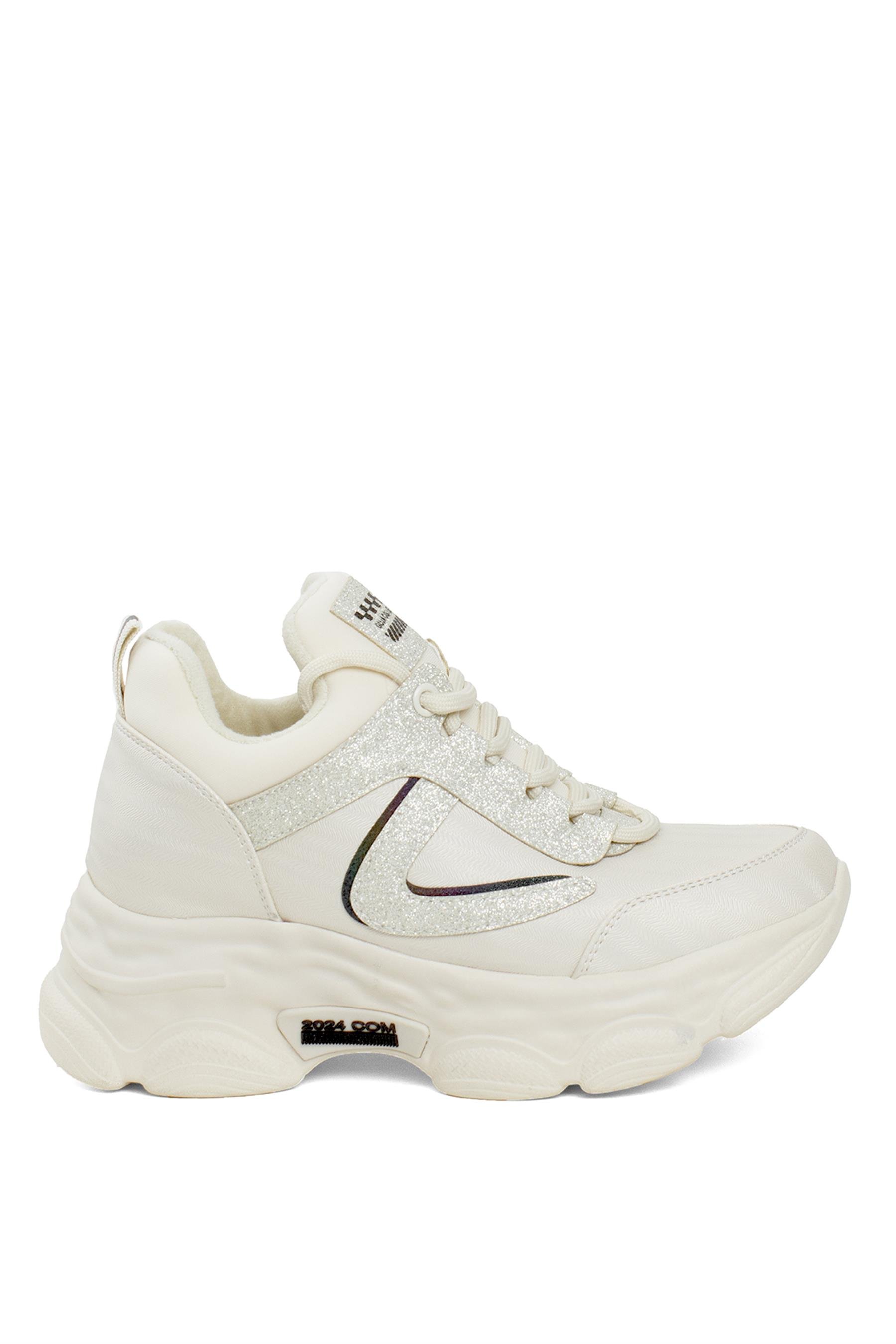 Guja 24K302 Kadın Dolgu Topuk Casual Ayakkabı Bej