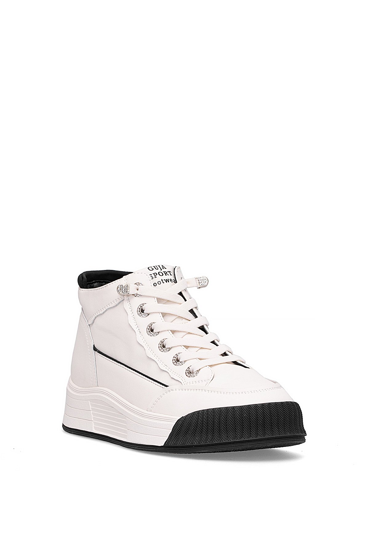 Guja 25K334 Kadın Hakiki Deri Klasik Sneaker Siyah