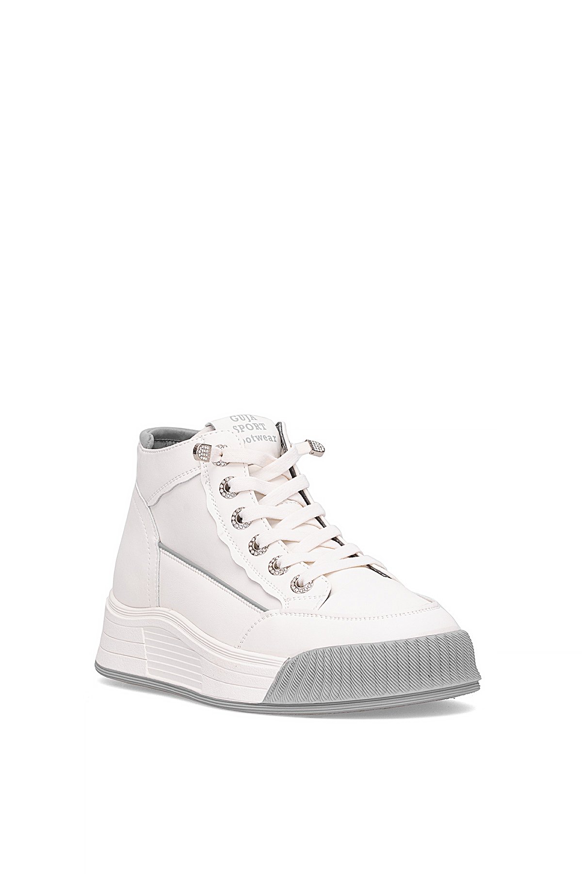 Guja 25K334 Kadın Hakiki Deri Klasik Sneaker Gri