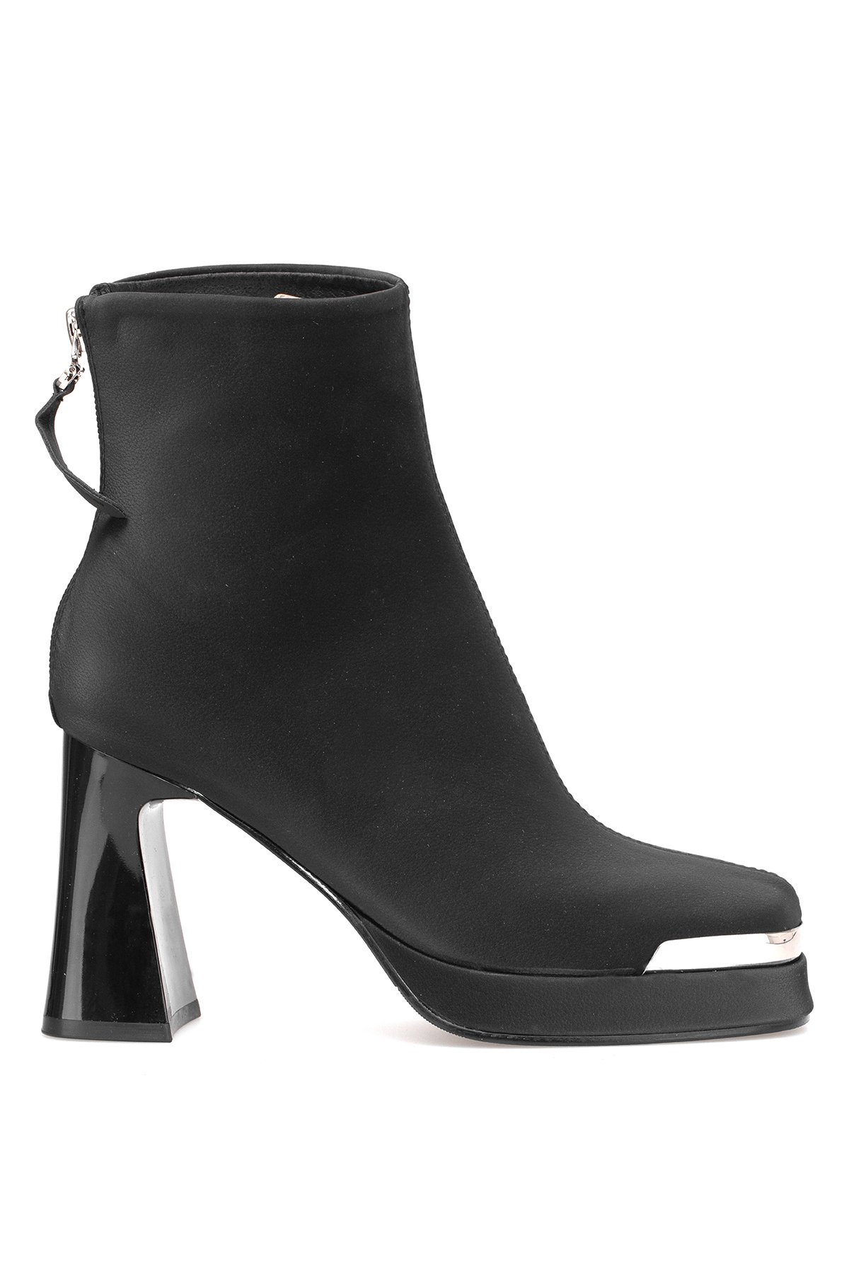 Guja 25K414-2 Kadın Hakiki Deri Topuklu Bot Siyah