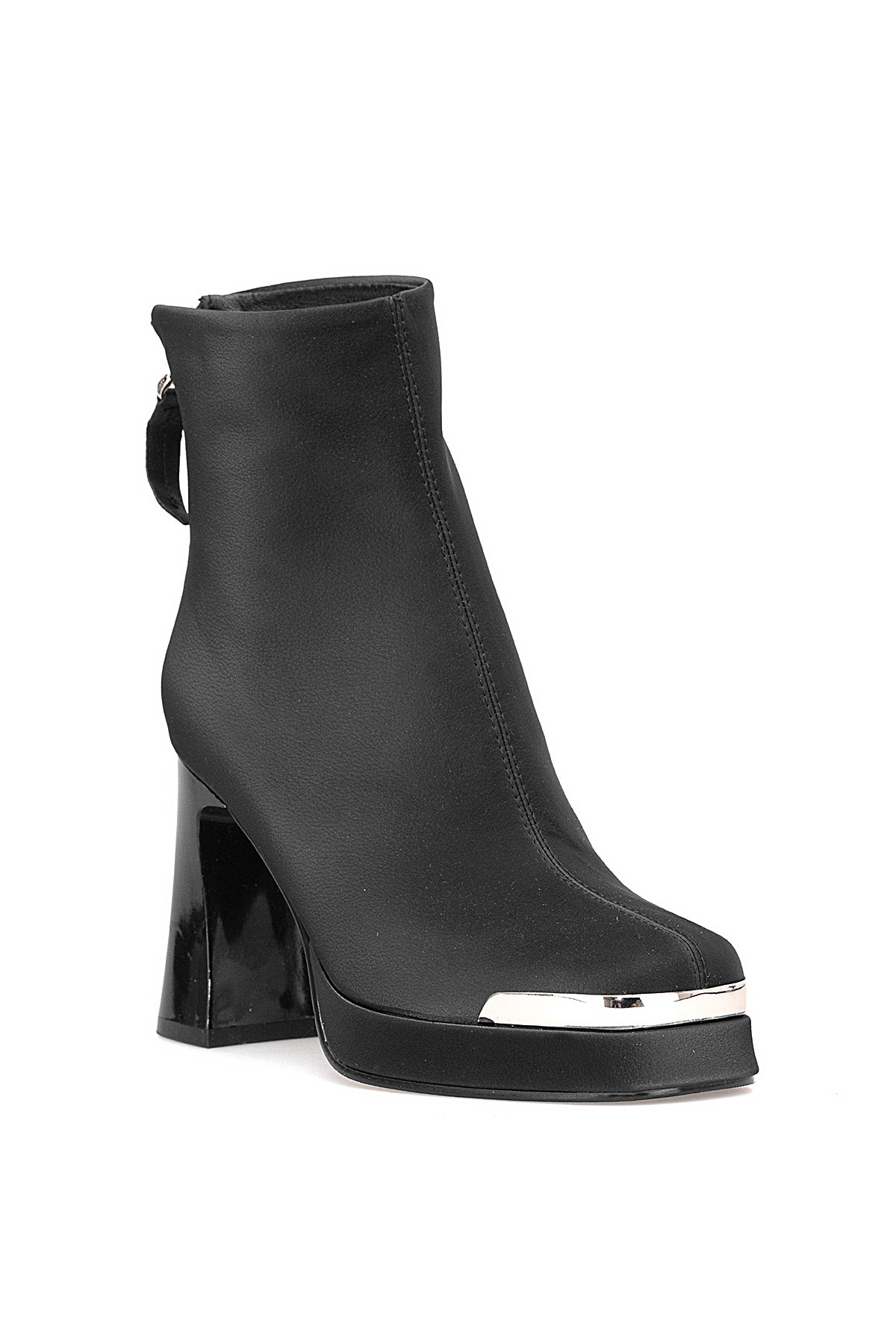 Guja 25K414-2 Kadın Hakiki Deri Topuklu Bot Siyah